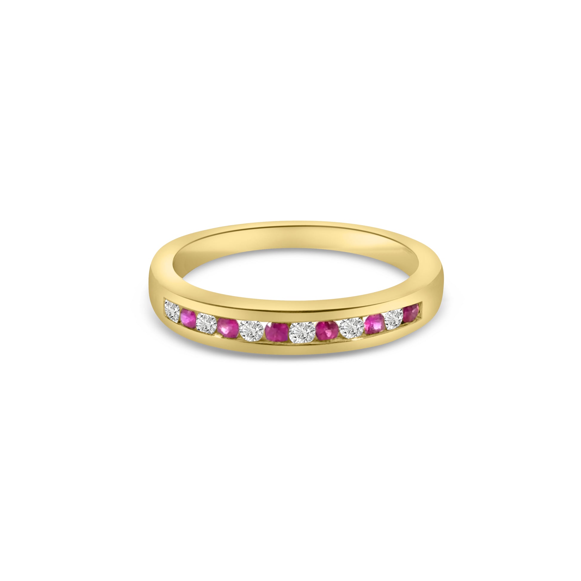 9kt Ruby and Diamond Band