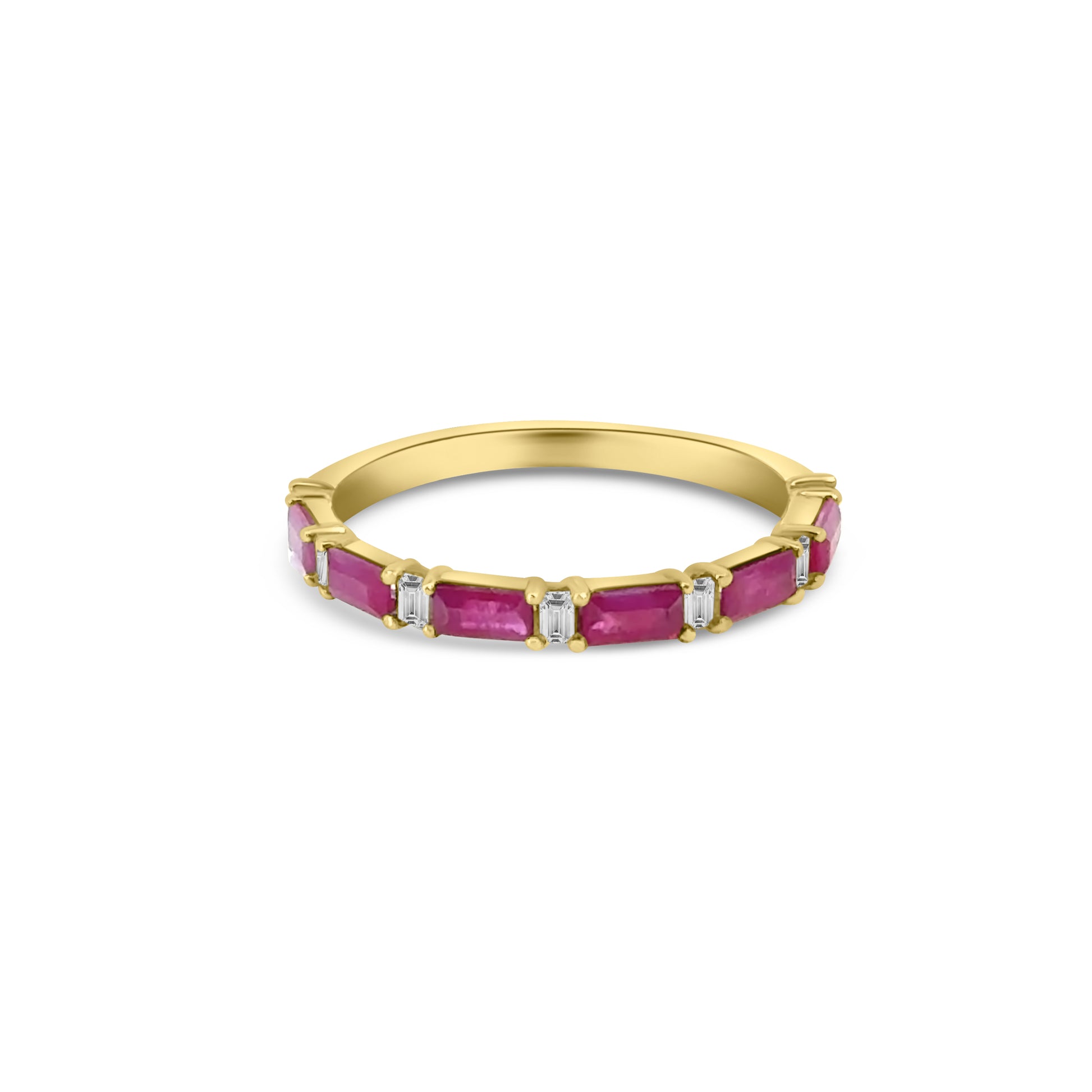 9kt Ruby and Diamond Band