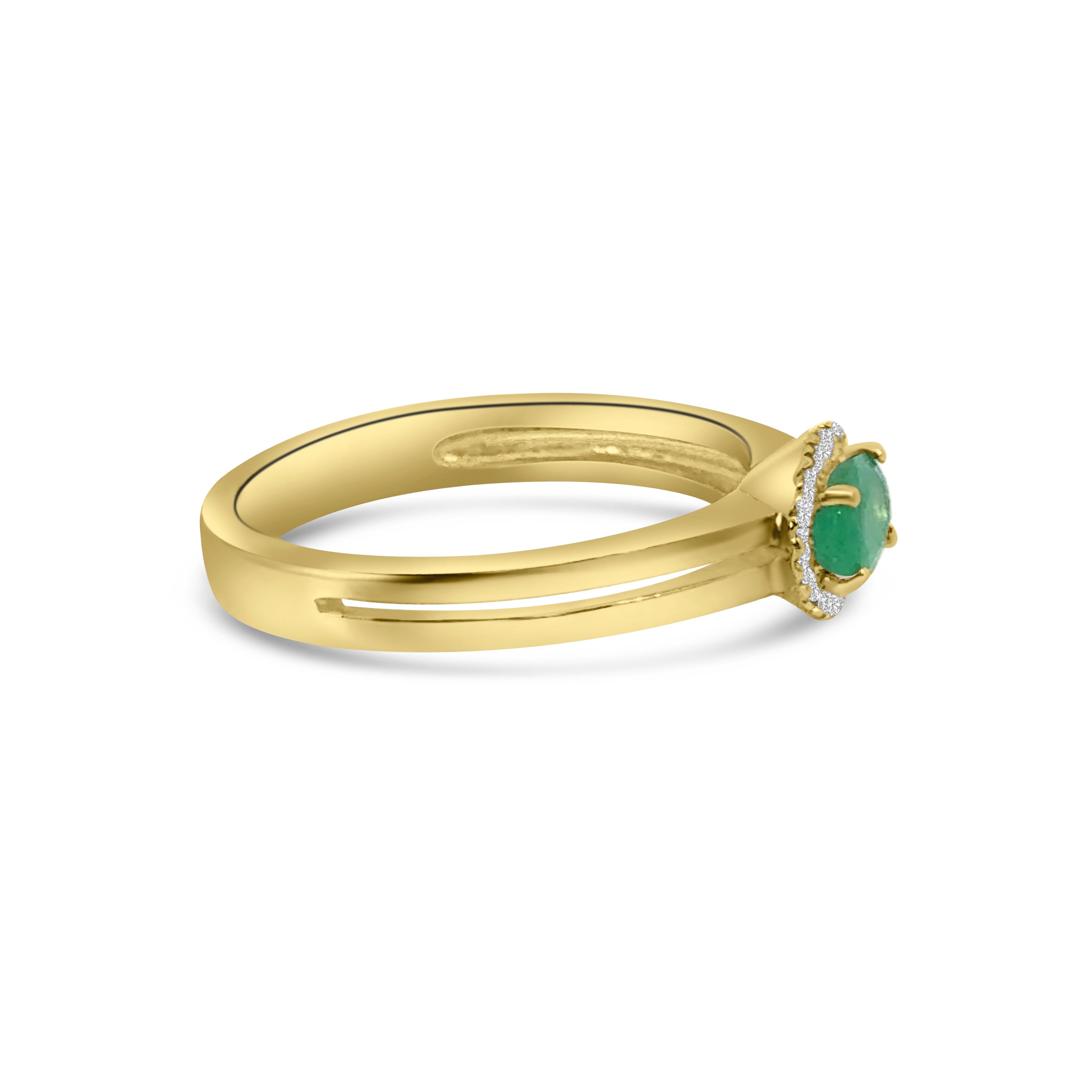 18kt Emerald and Diamond Dress Ring