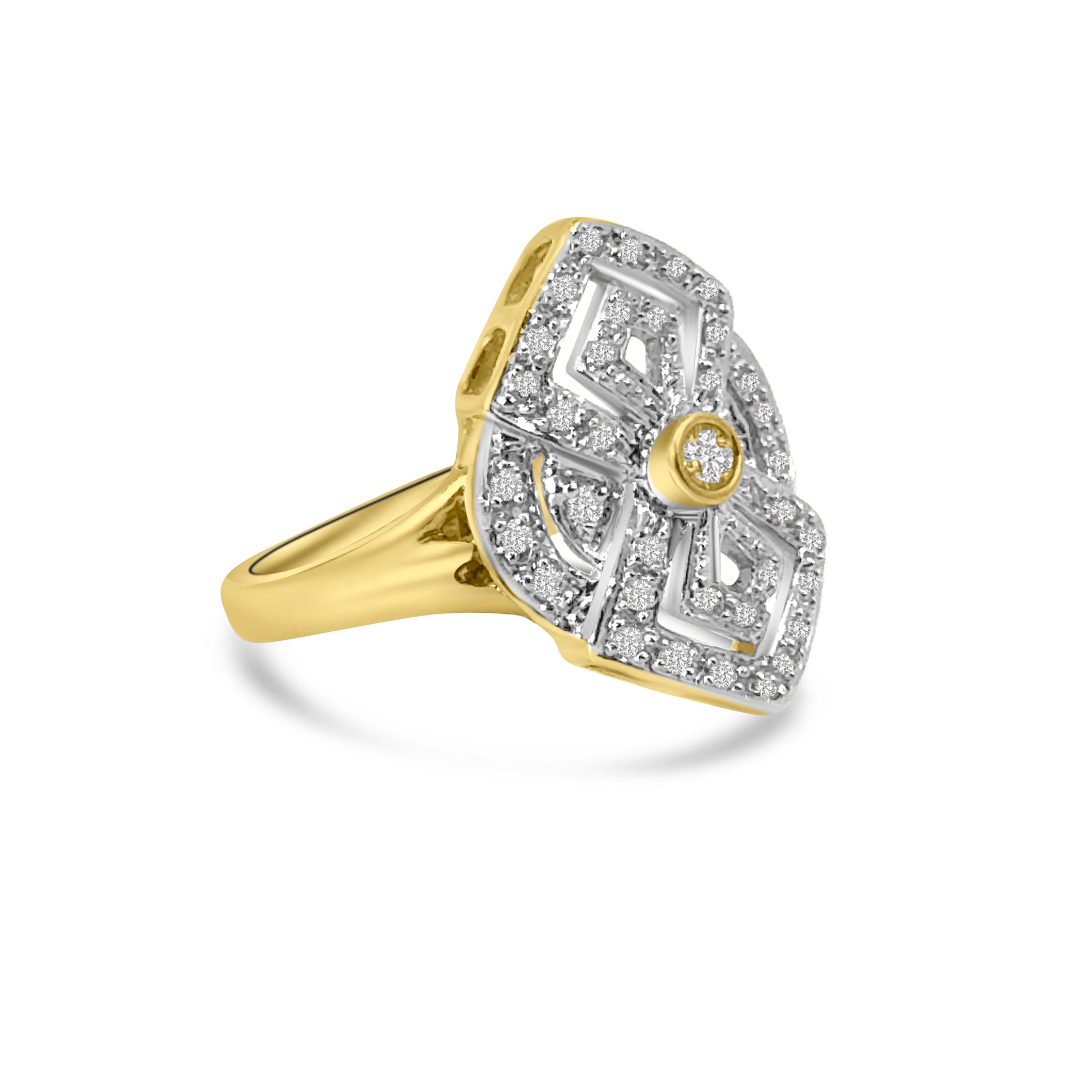 9kt Diamond Vintage Dress Ring