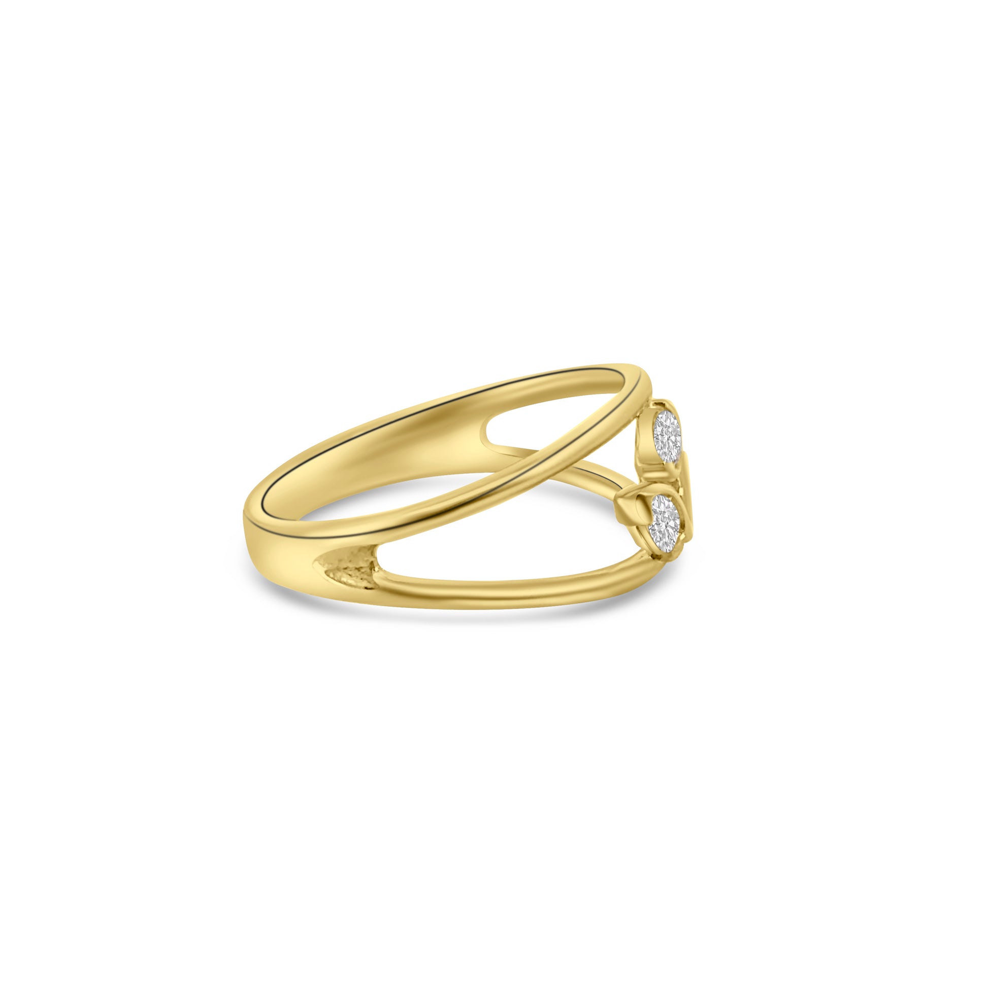 9kt Multi-Cut Diamond Dress Ring