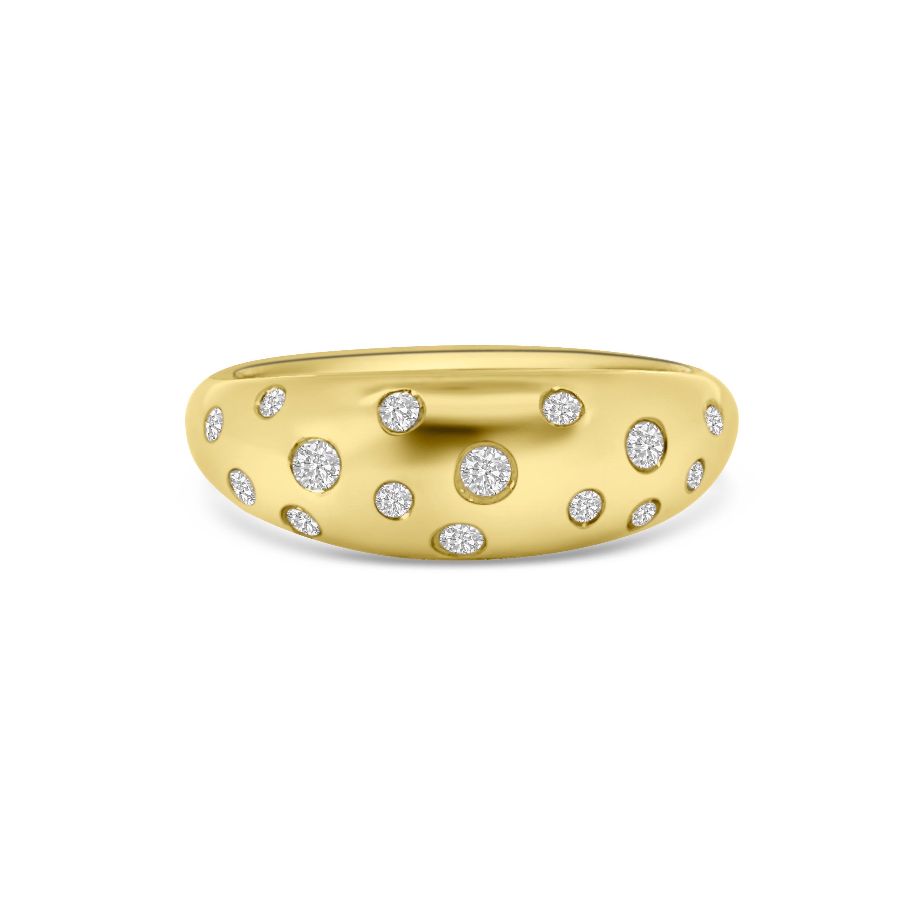 9kt Dot Set Diamond Ring