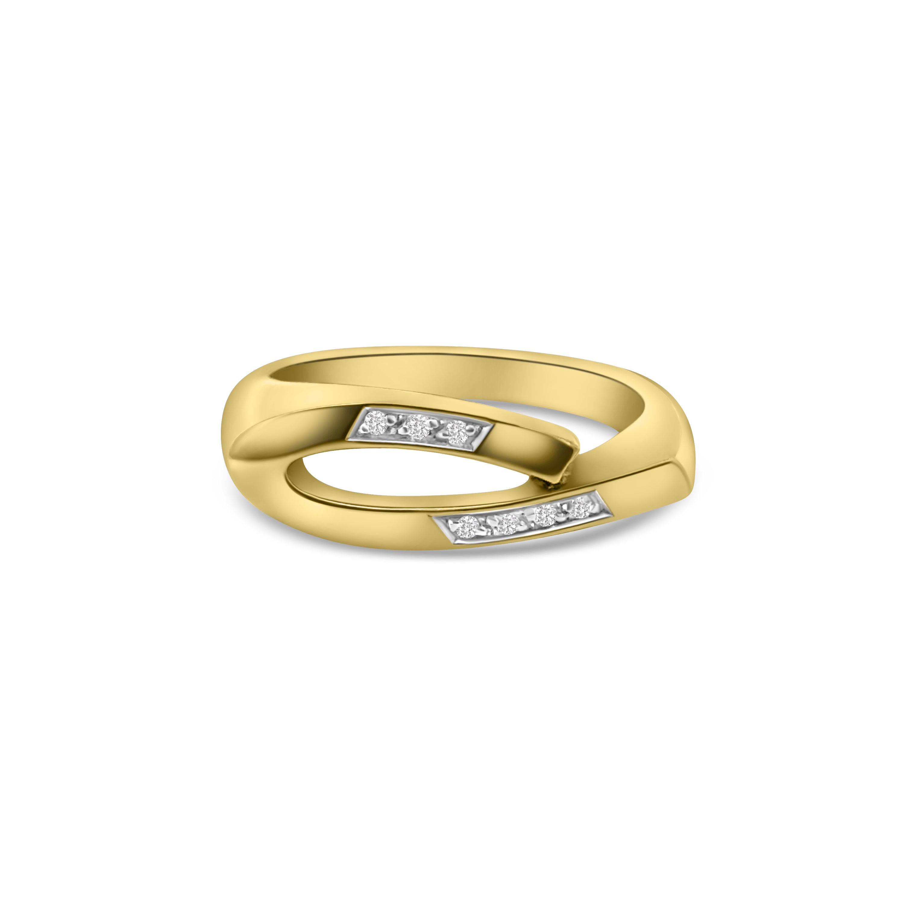 9kt Diamond Open Dress Ring