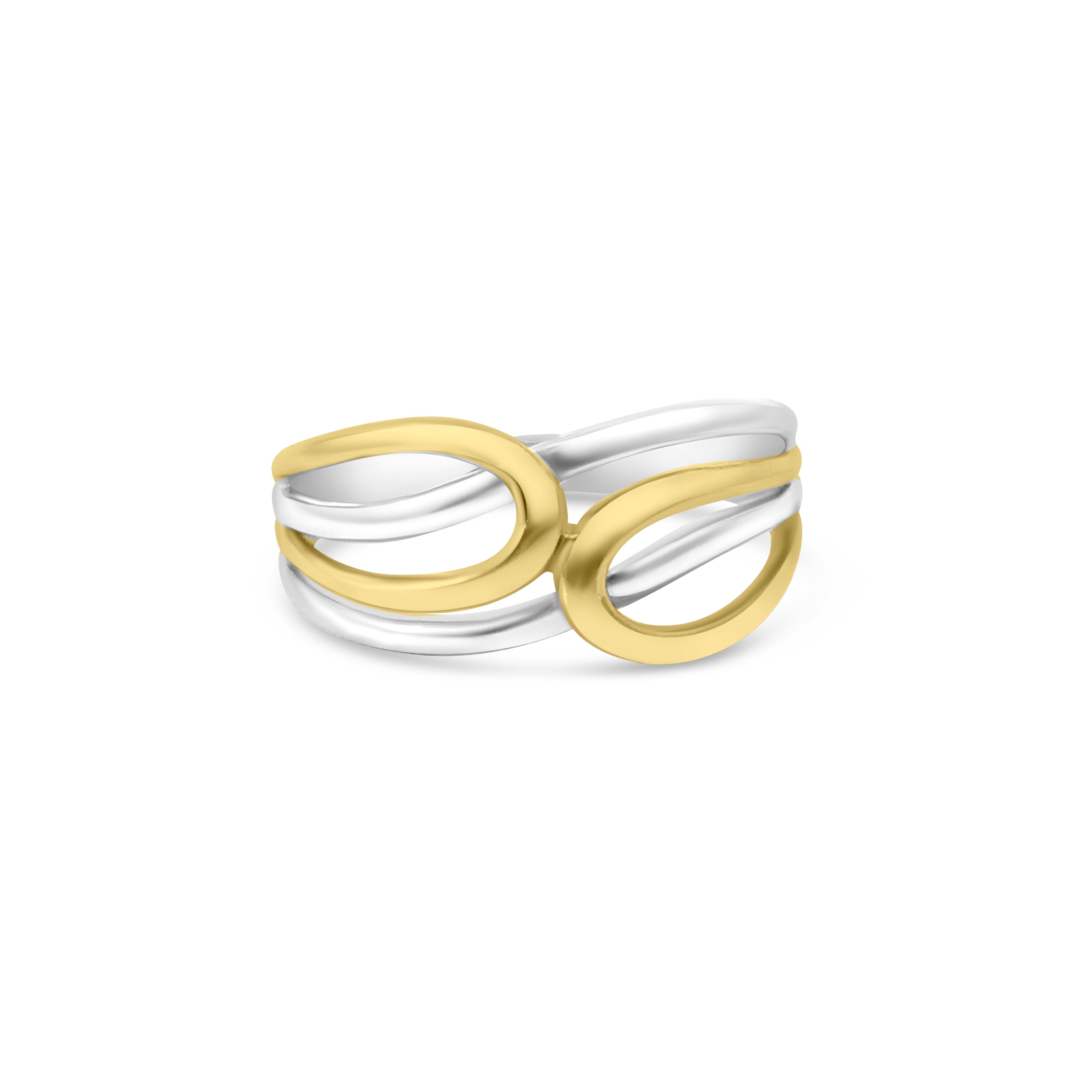 9kt White and Yellow Dress Ring