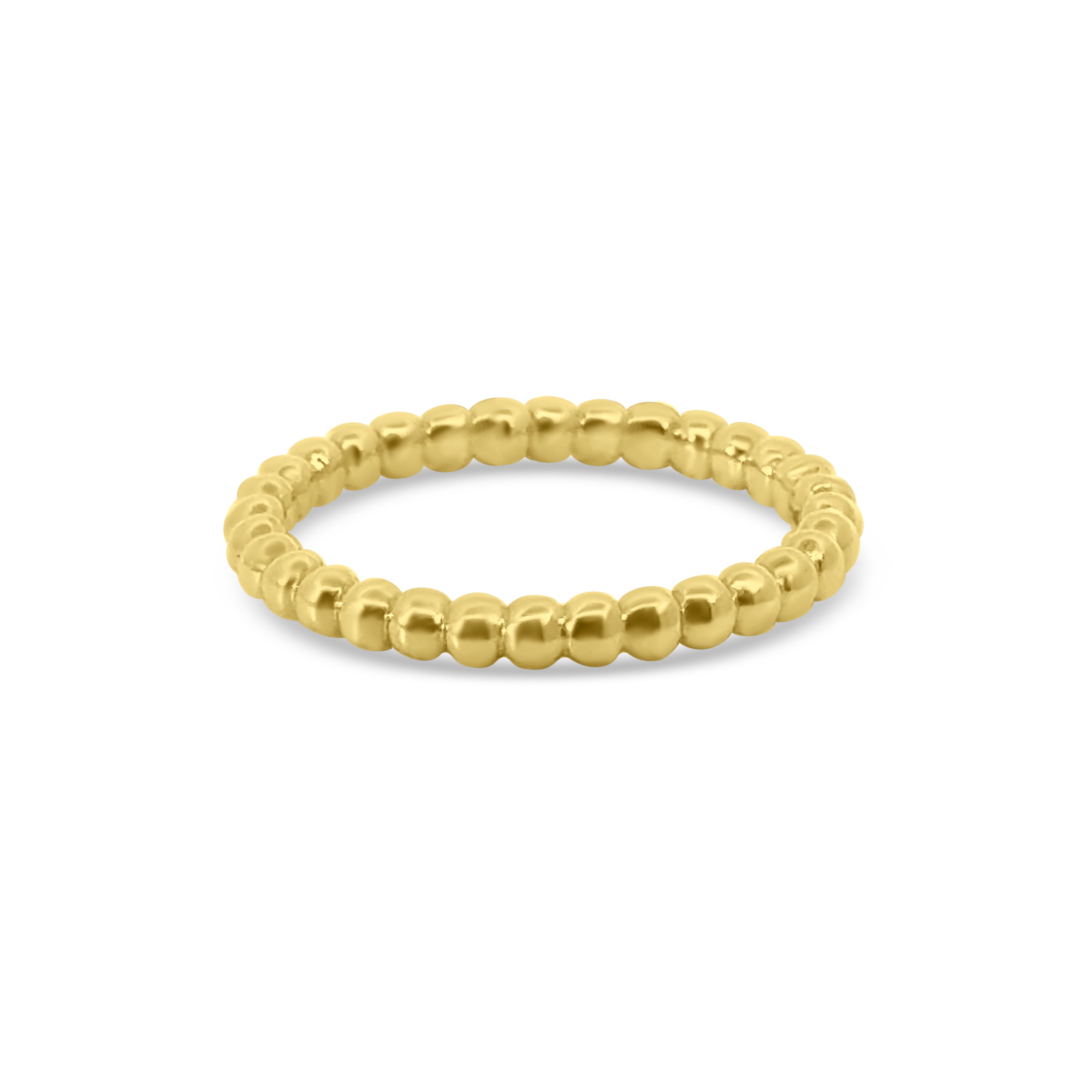 9kt Beaded Stacking Ring