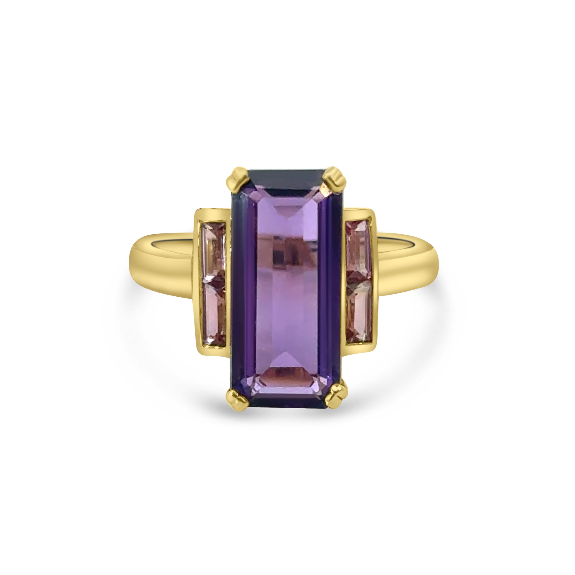 9kt Amethyst and Pink Sapphire Dress Ring