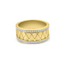 9kt Diamond Pattern Dress Ring