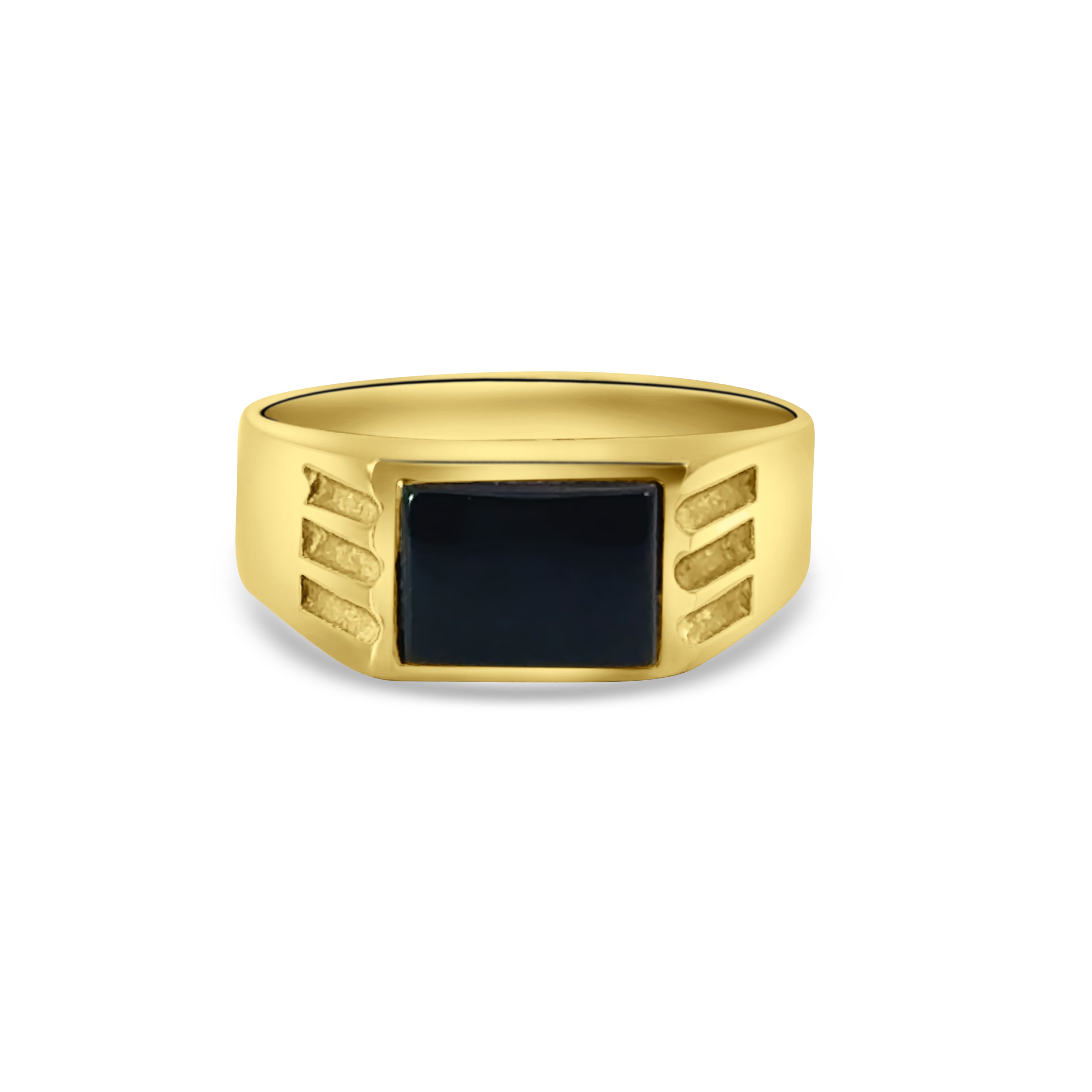 9kt Black Onyx Signet Ring