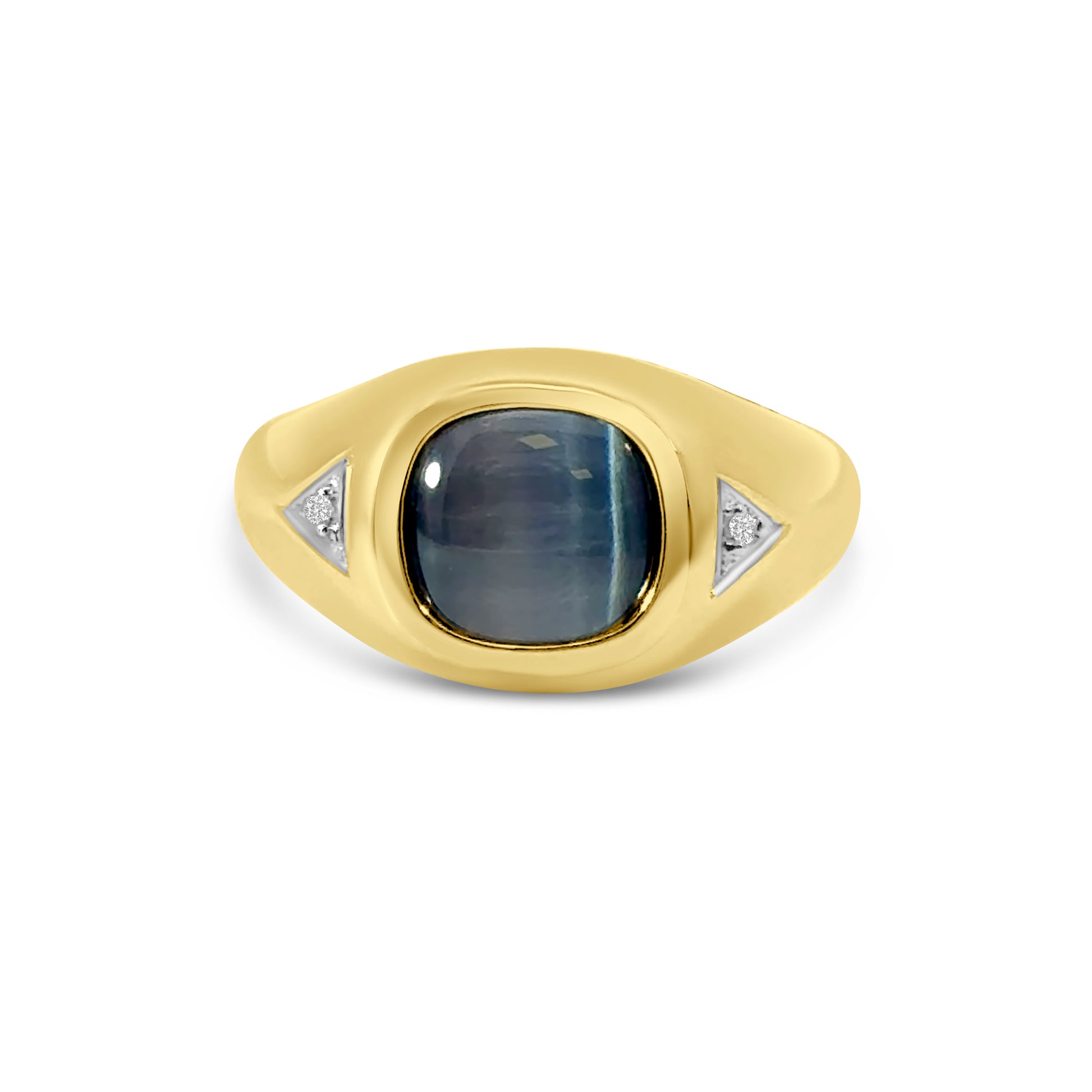9kt Catseye and Diamond Dress Ring