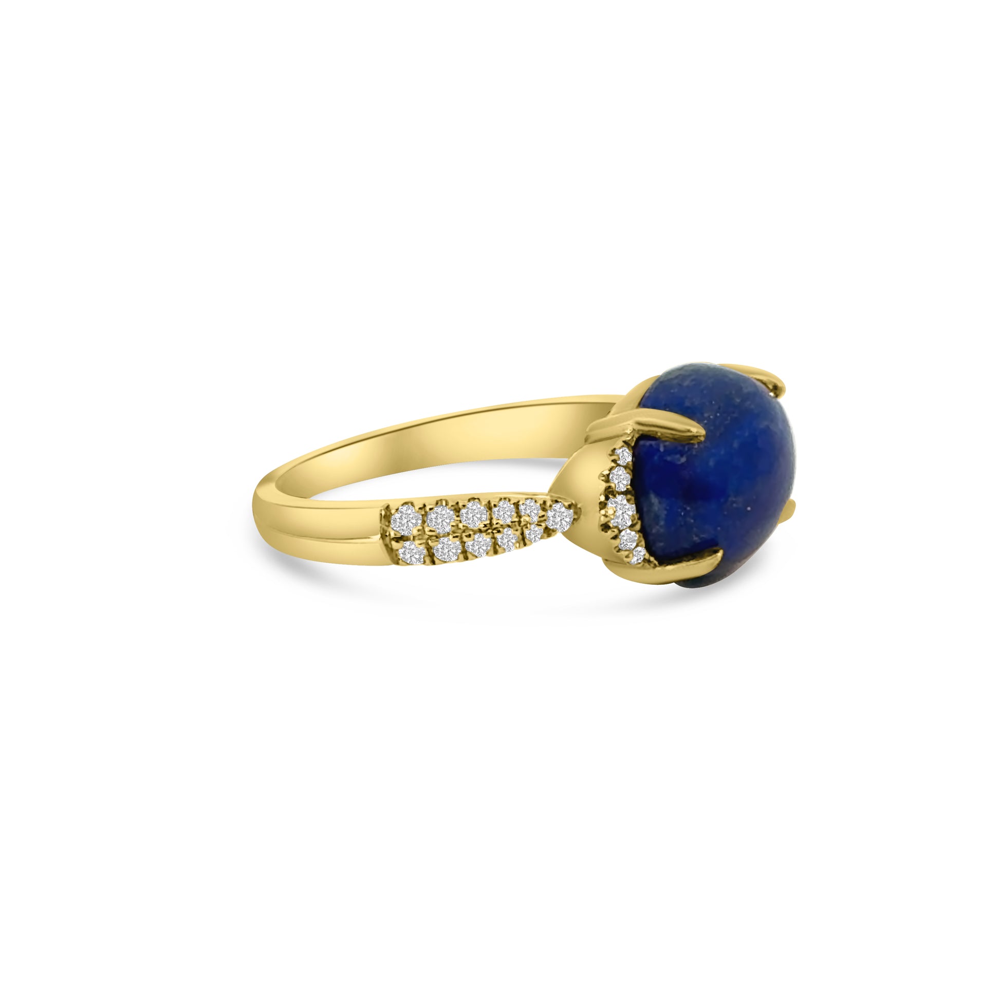 9kt Lapis and Diamond Dress Ring