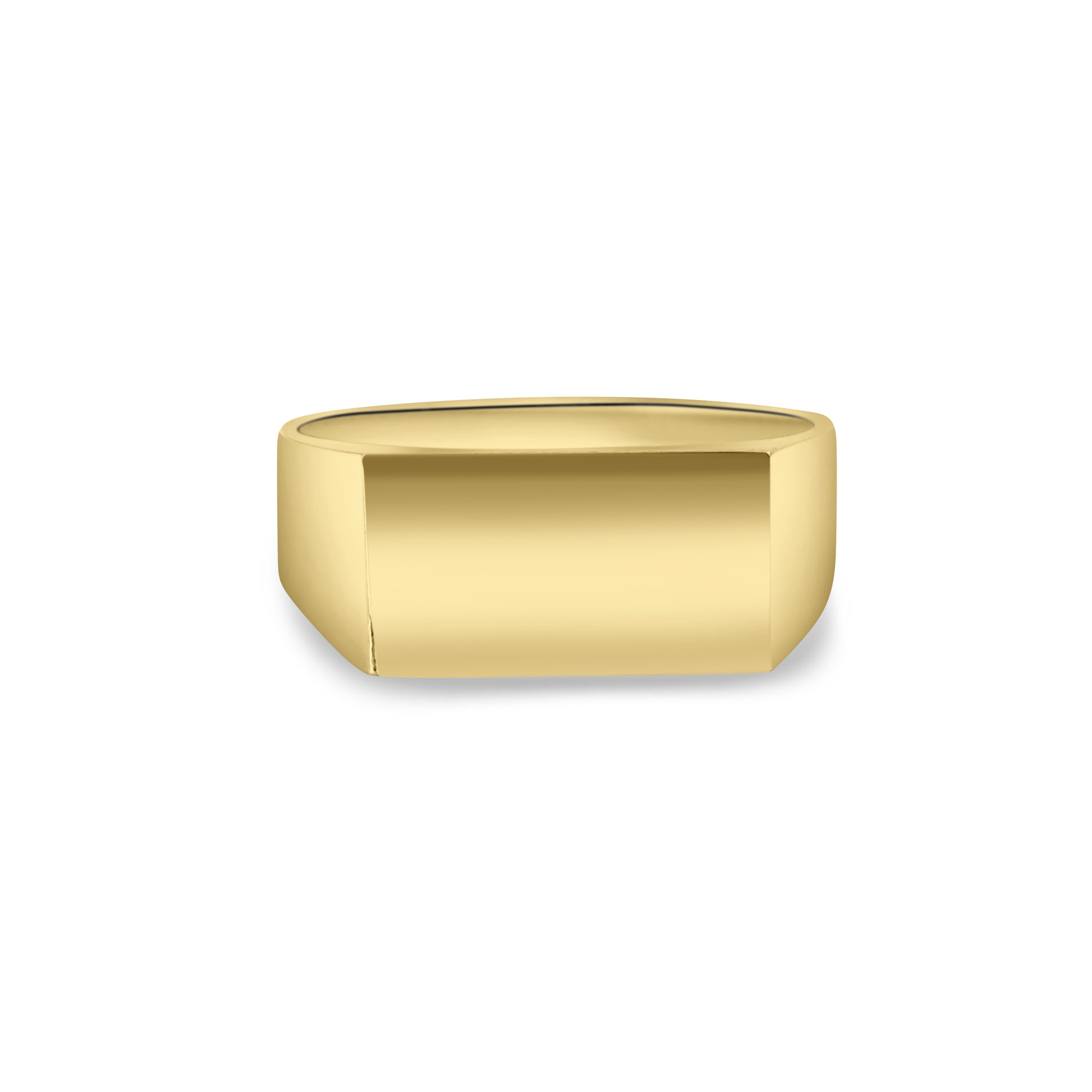 9kt Plain Signet Ring