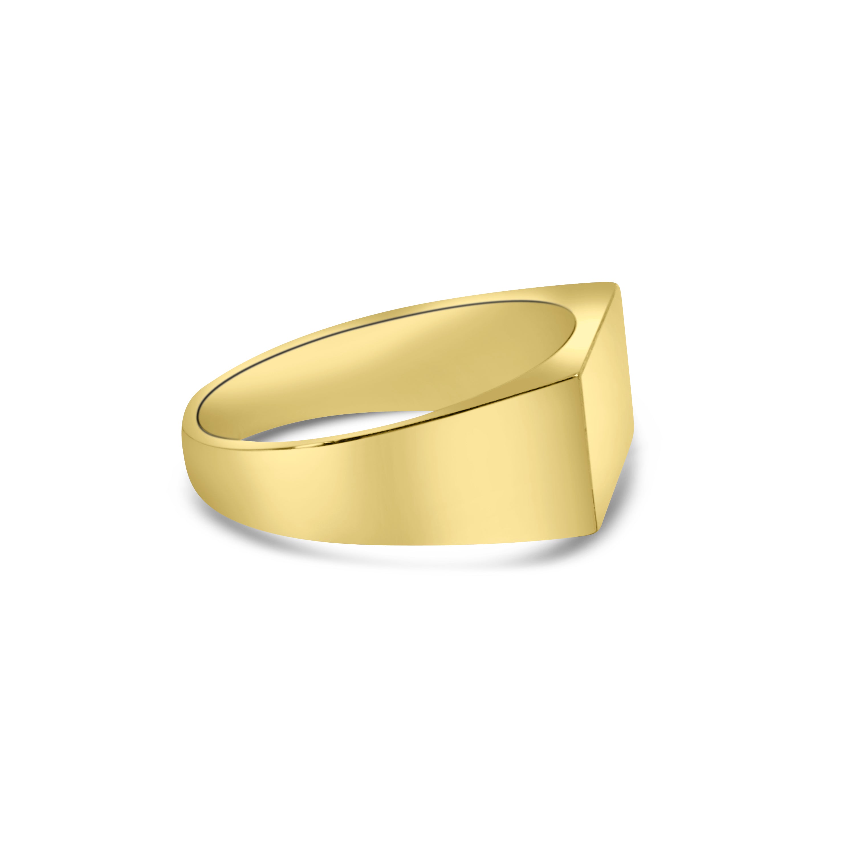 9kt Plain Signet Ring