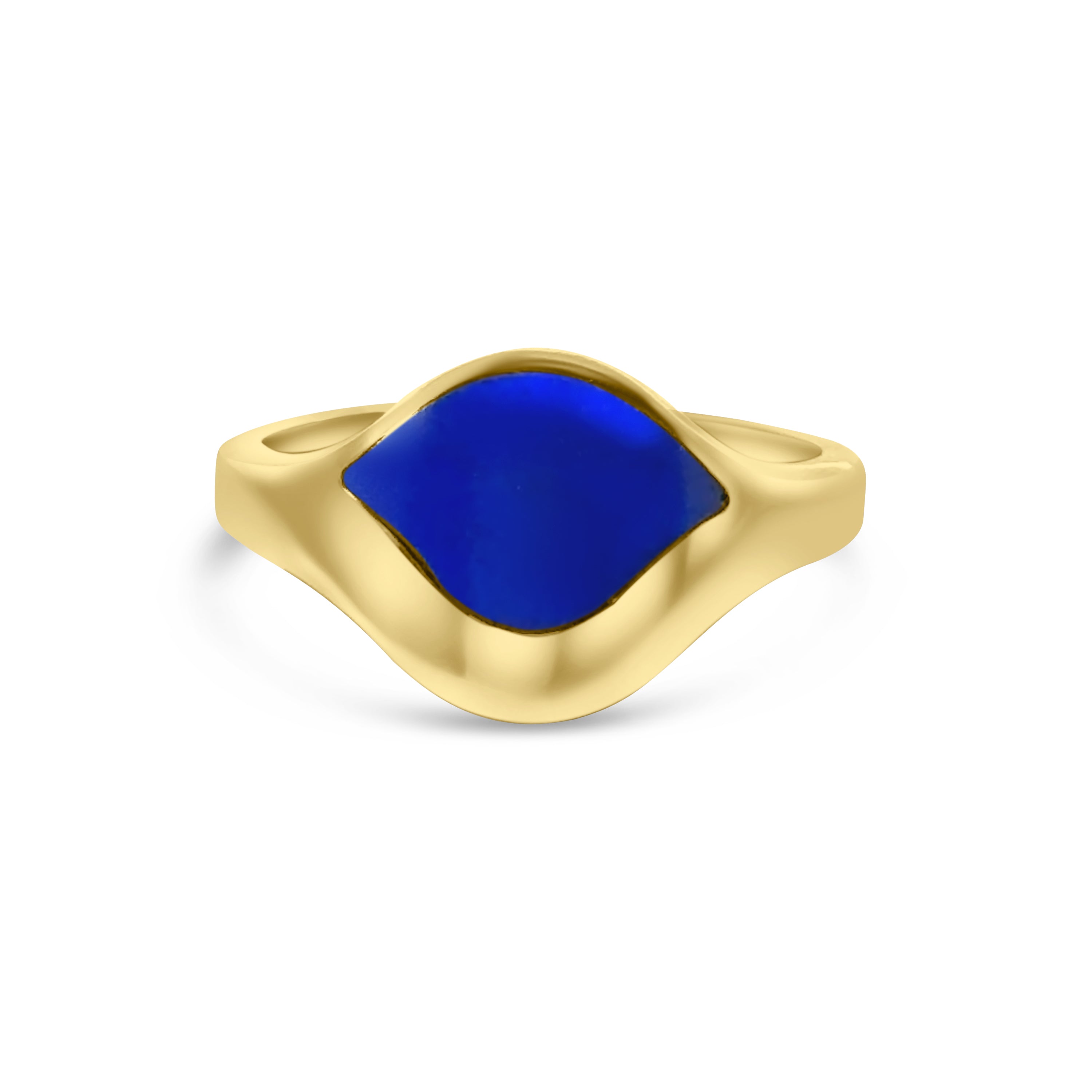 9kt Lapis Signet Ring