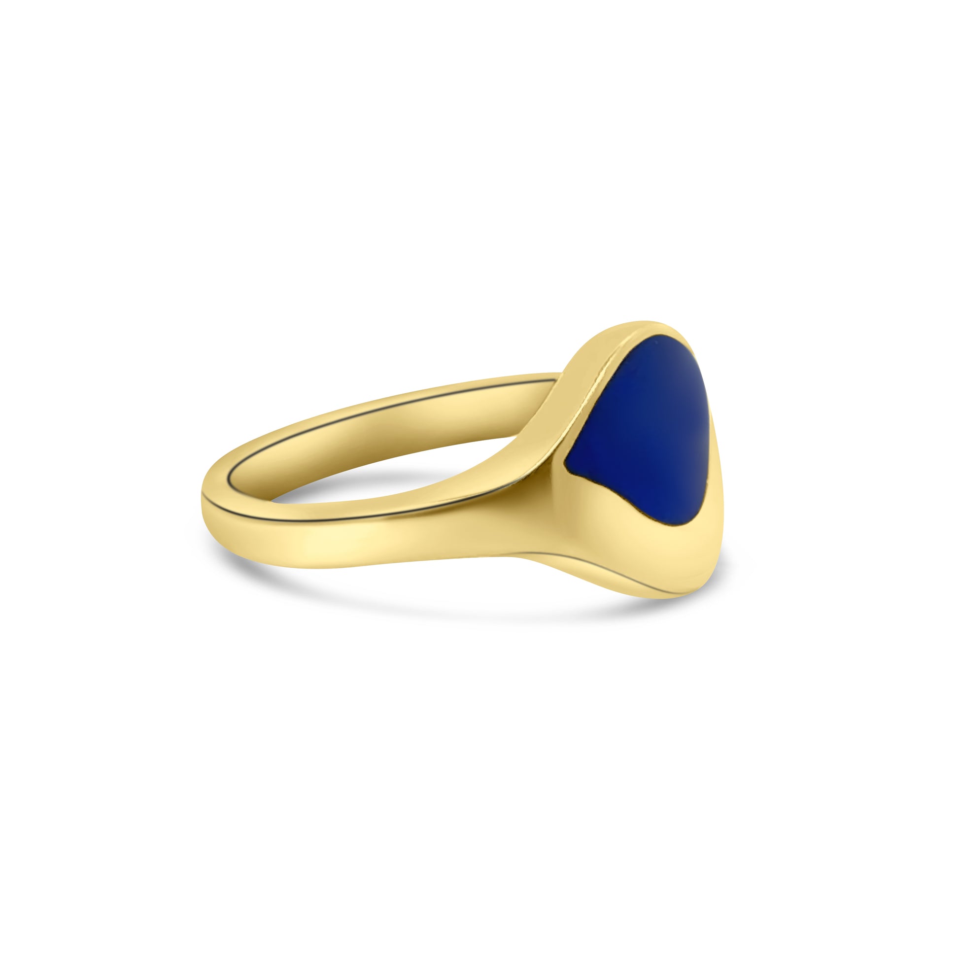 9kt Lapis Signet Ring