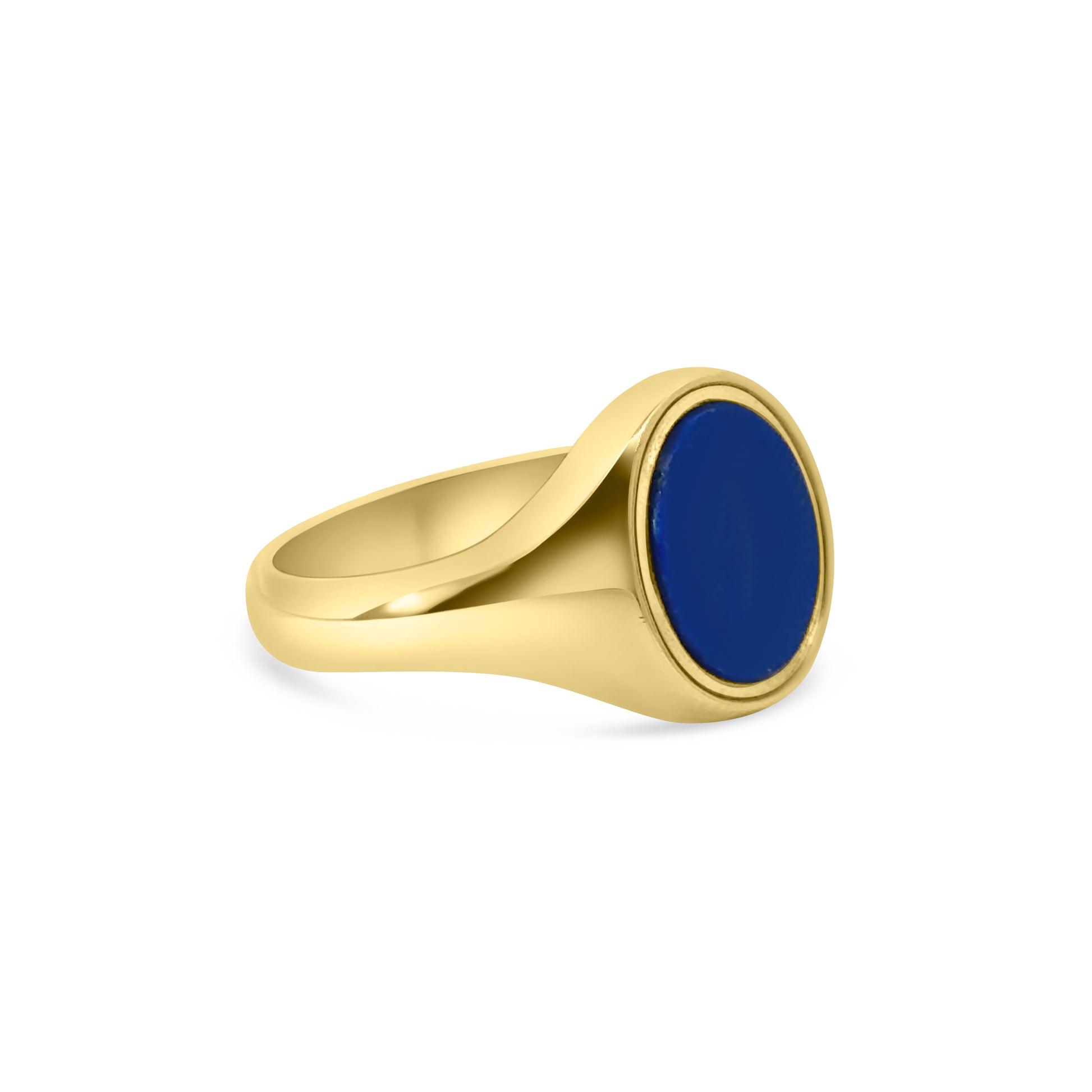 9kt Lapis Signet Ring