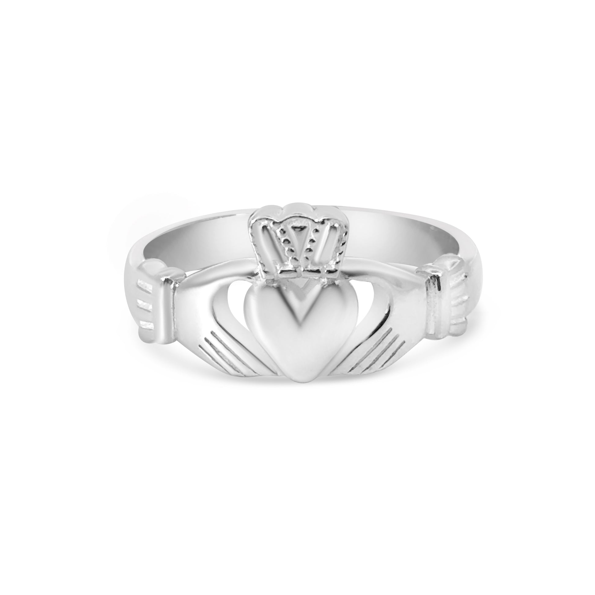 Silver Heavy Claddagh Ring