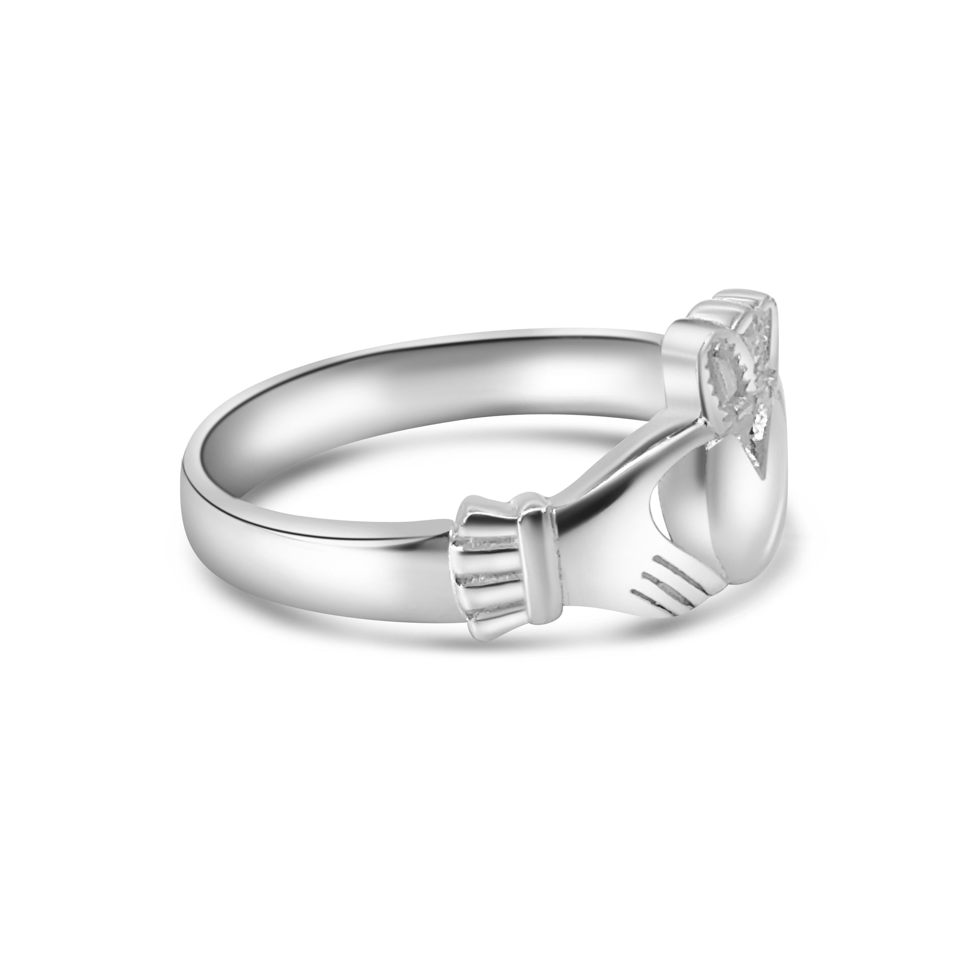 Silver Heavy Claddagh Ring