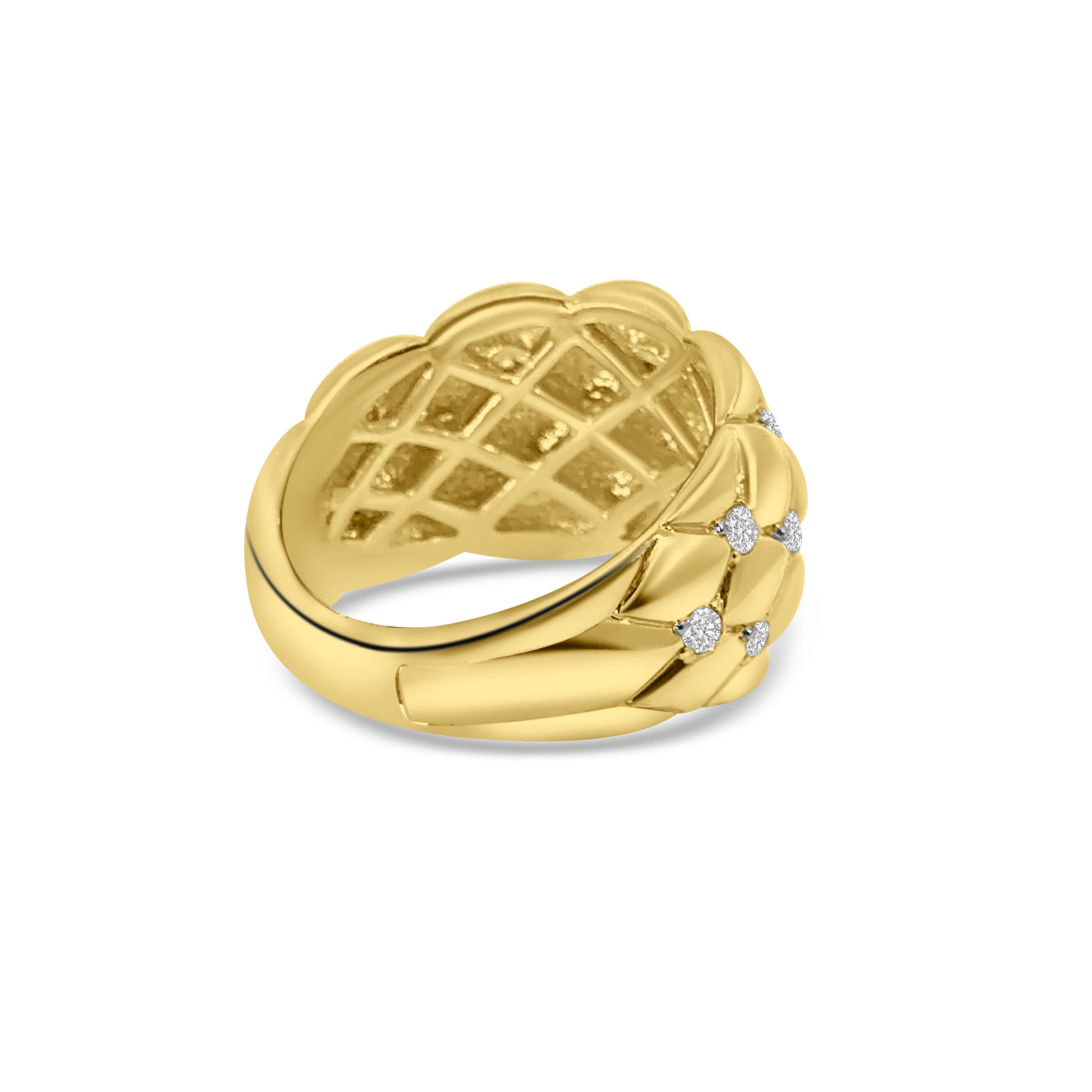 18kt Heavy Diamond Dress Ring