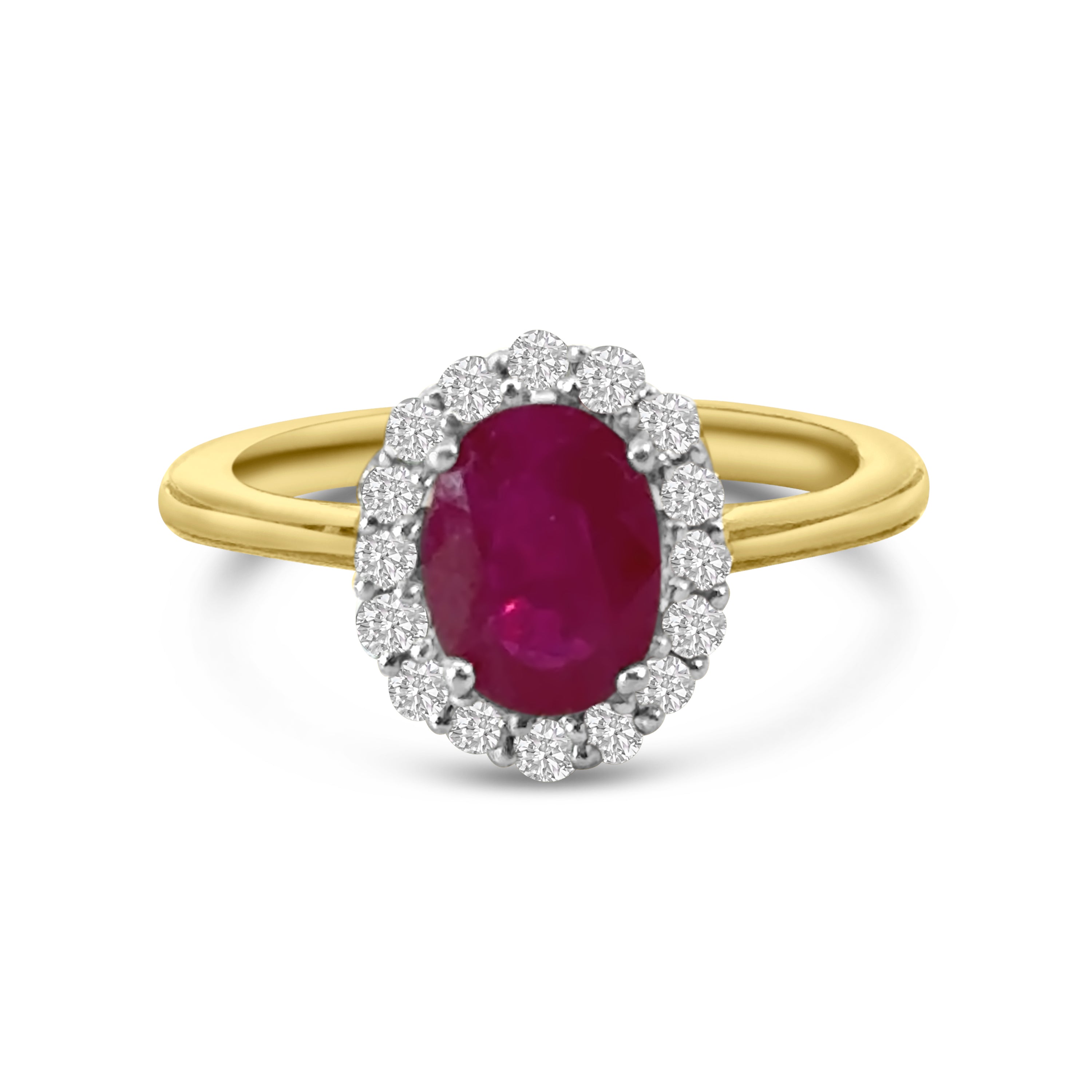 9kt Ruby and Diamond Dress Ring