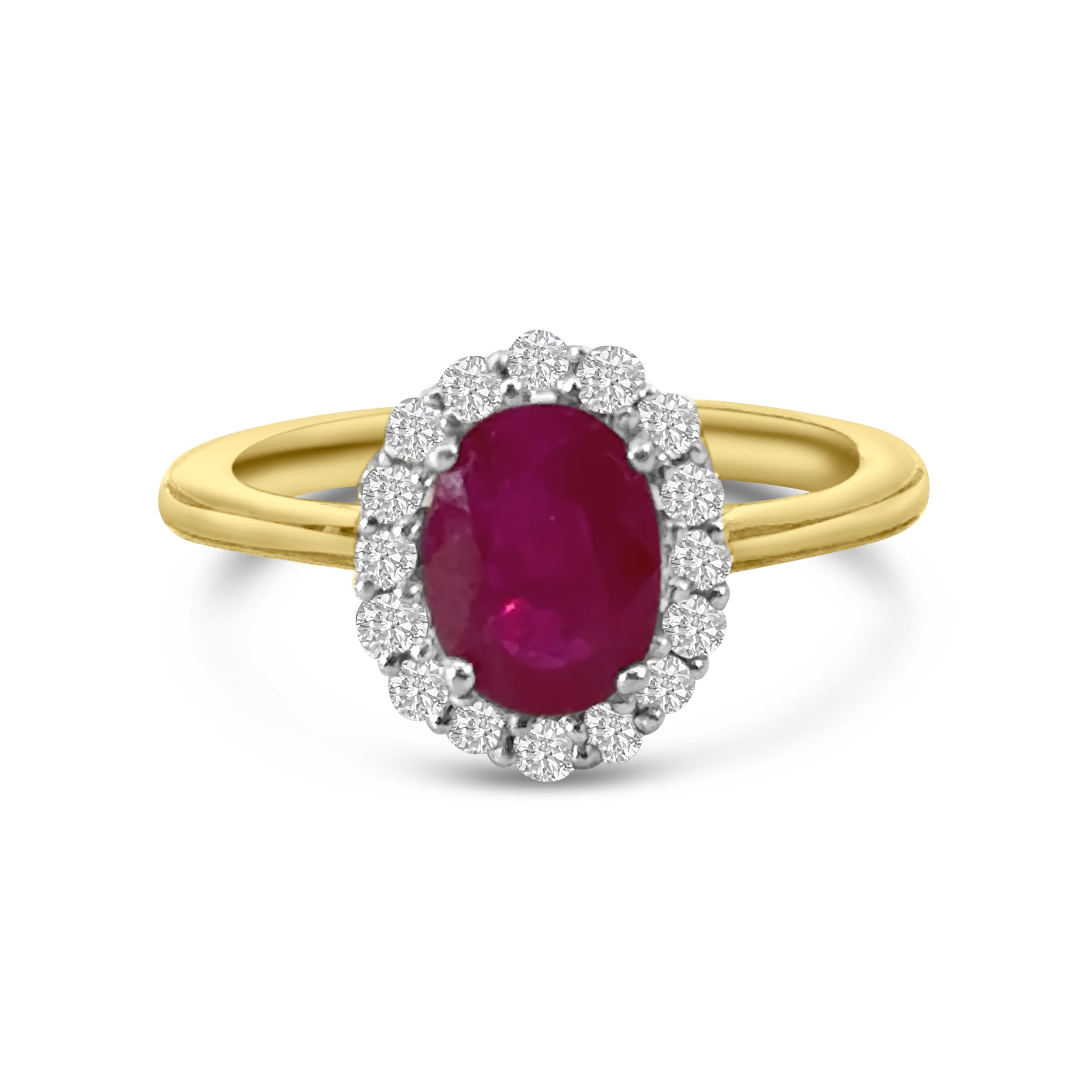 9kt Ruby and Diamond Dress Ring