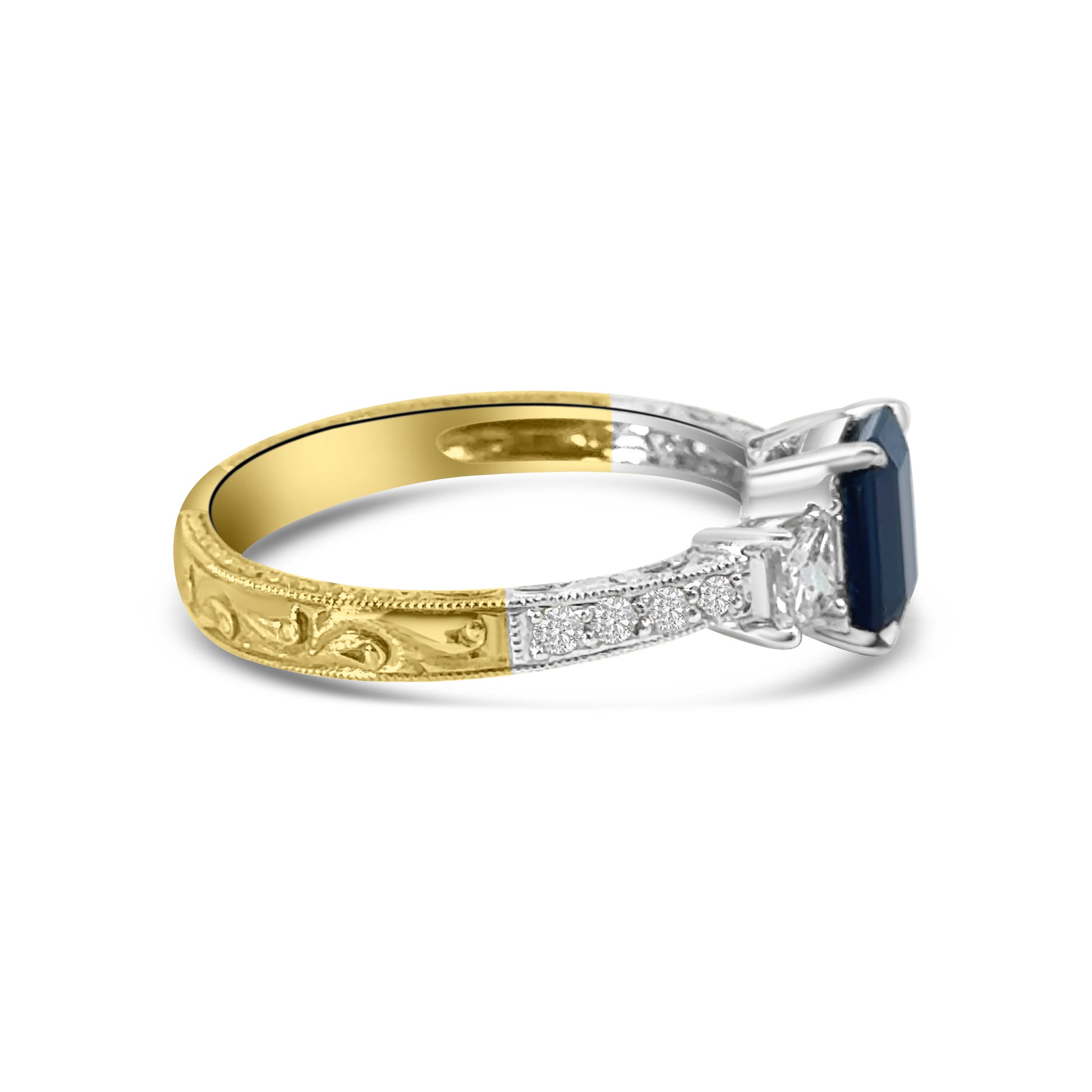18kt Sapphire and Diamond Dress Ring