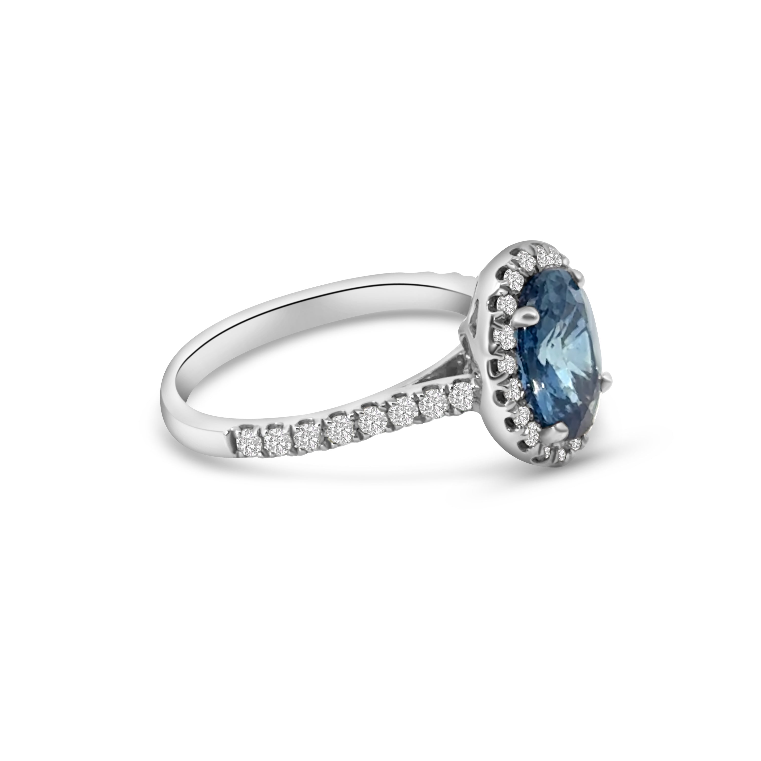 Platinum Sapphire and Diamond Dress Ring