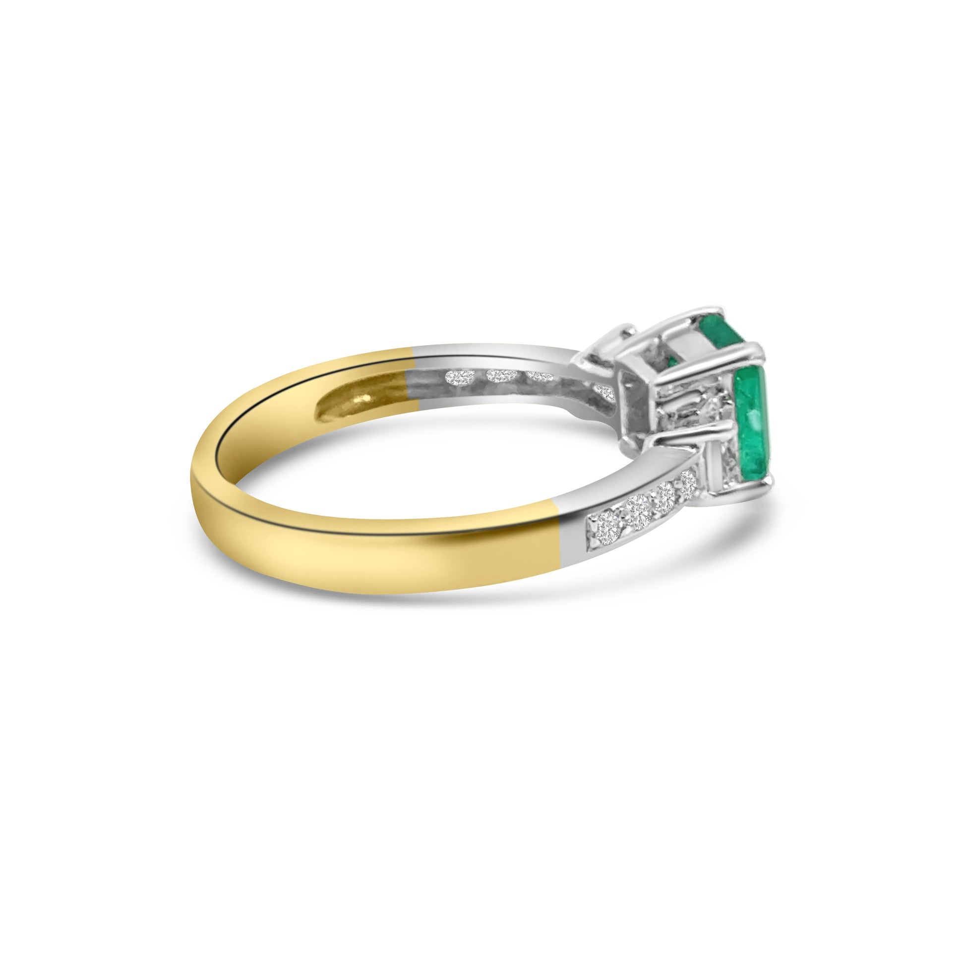 18kt Emerald and Diamond Dress Ring