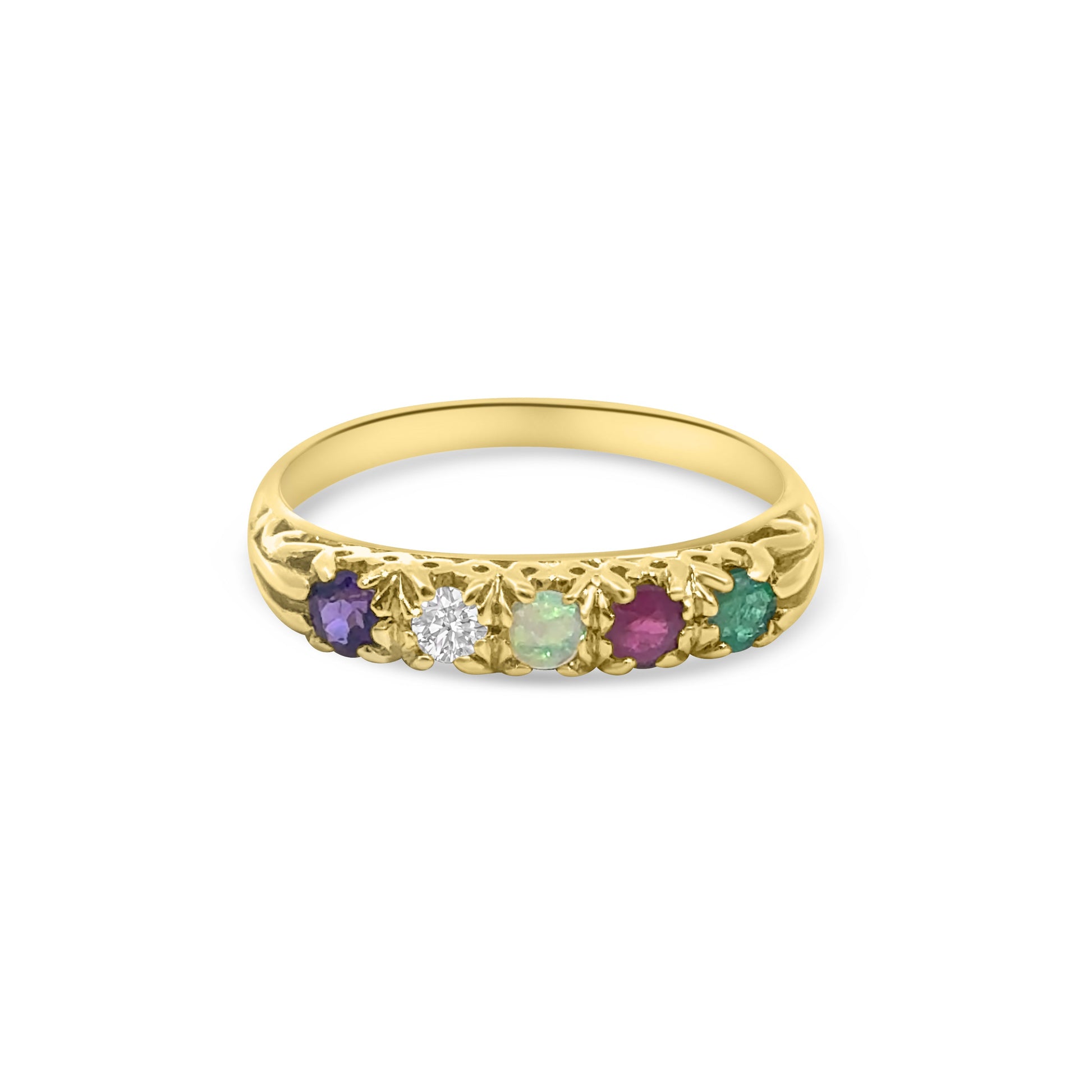 9kt Multi-Gem Set Ring - ADORE