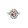 Platinum Morganite and Diamond Dress Ring