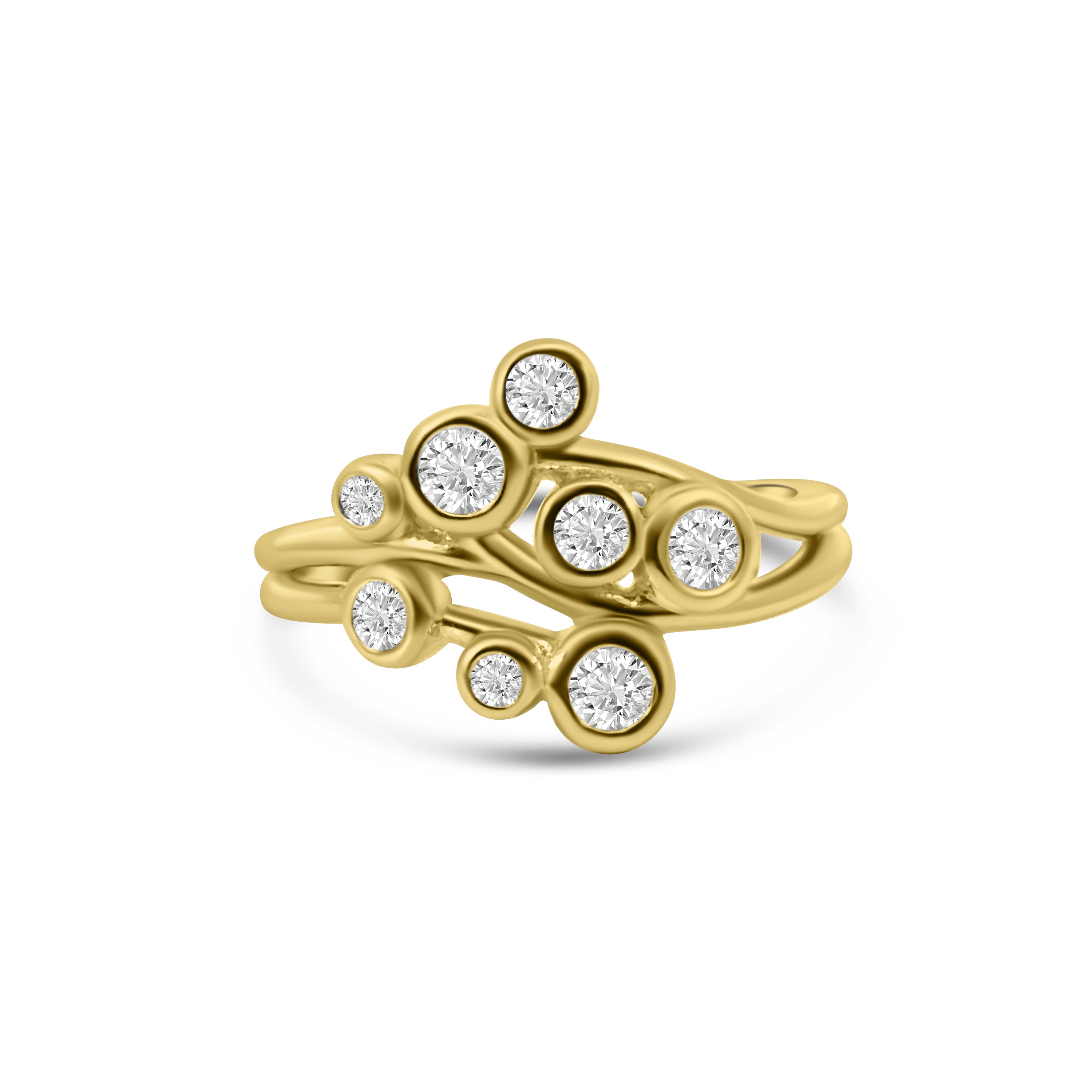 9kt Rubover Bubble Dress Ring