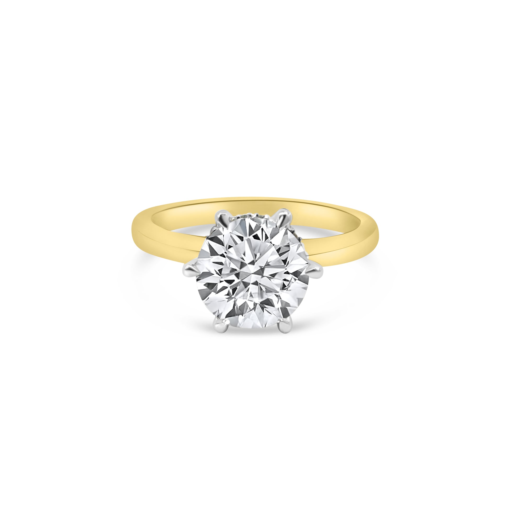 Lab Diamond 18kt Brilliant Cut Solitaire Engagement Ring