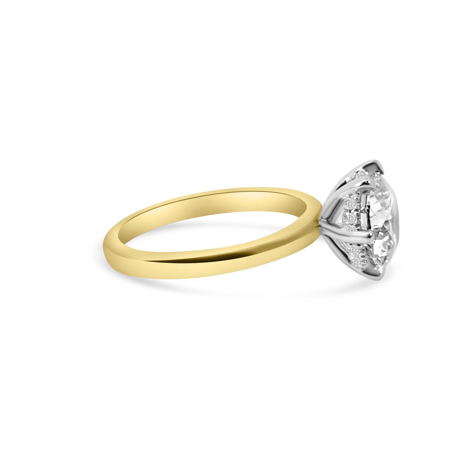 Lab Diamond 18kt Brilliant Cut Solitaire Engagement Ring