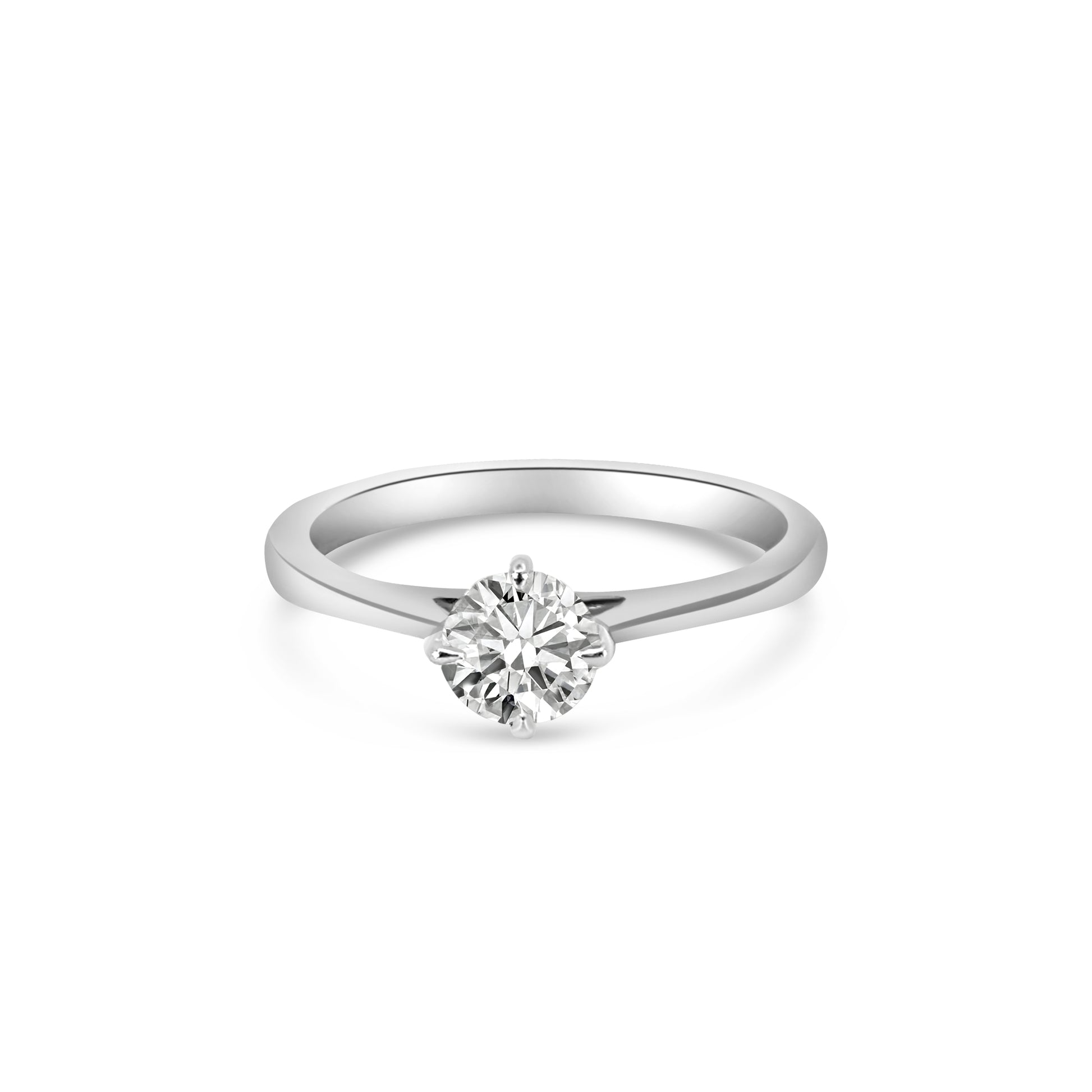 Platinum Solitaire Diamond Engagement Ring