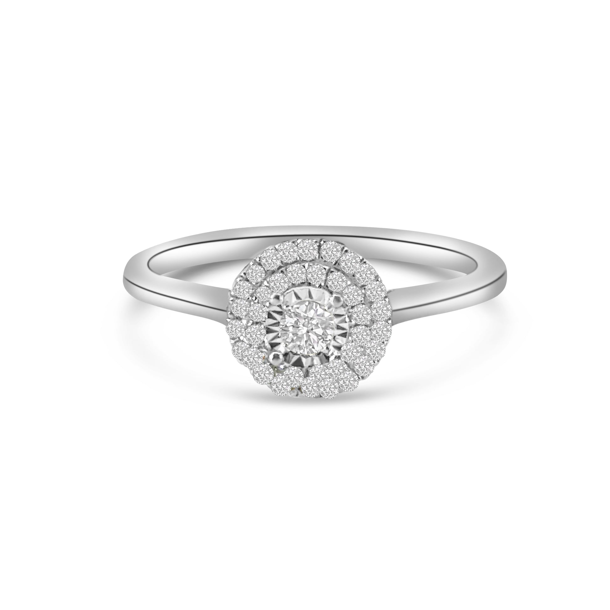 18kt Diamond Brilliant Round Solitaire Engagement Ring