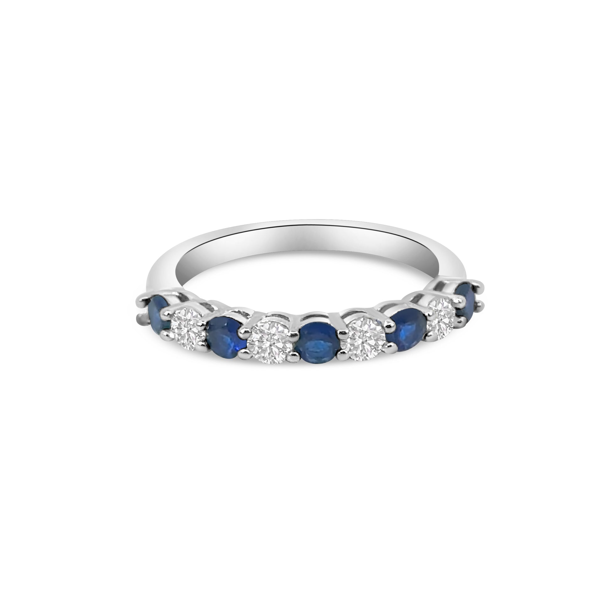 Blue CZ Claw Set Band