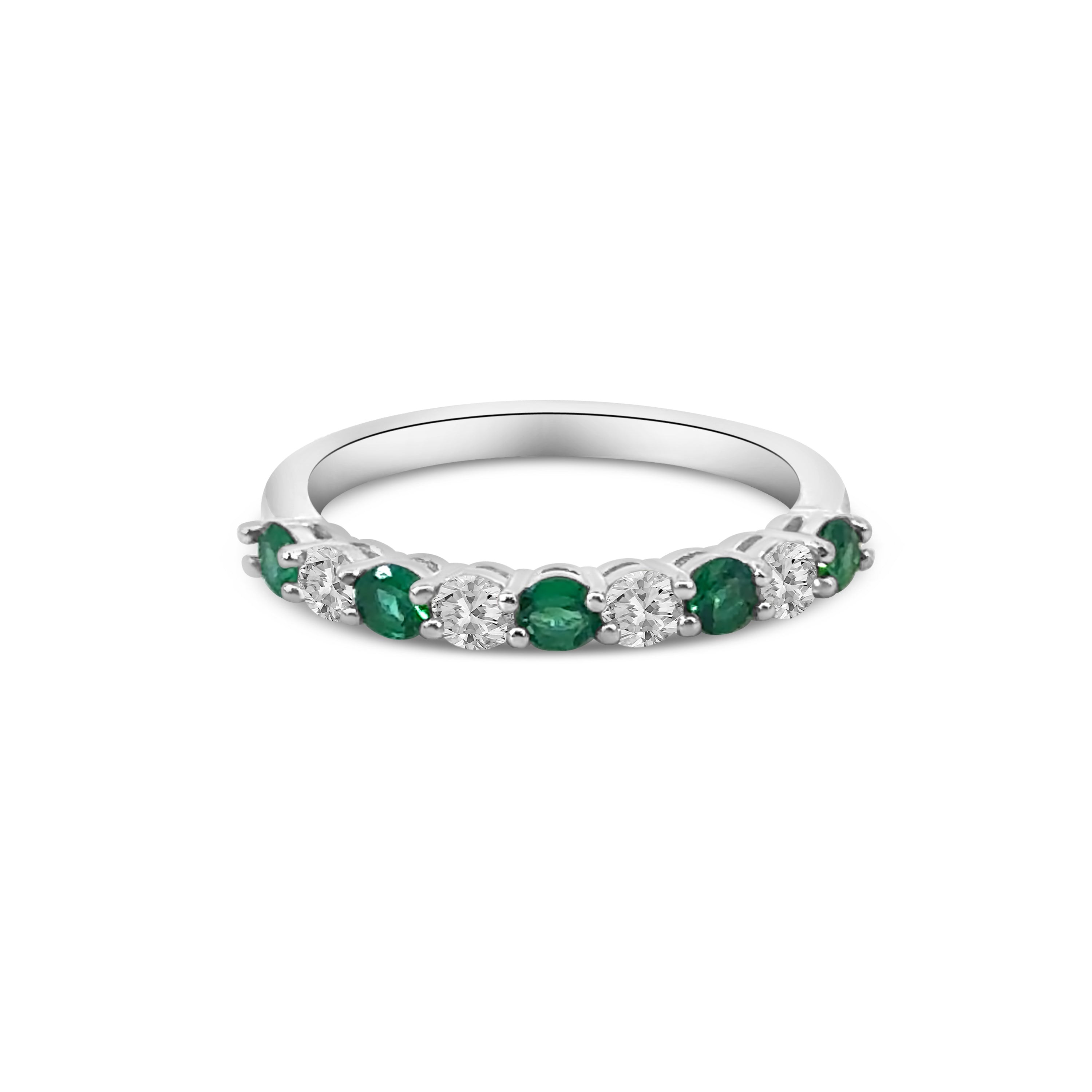 Green CZ Claw Set Band