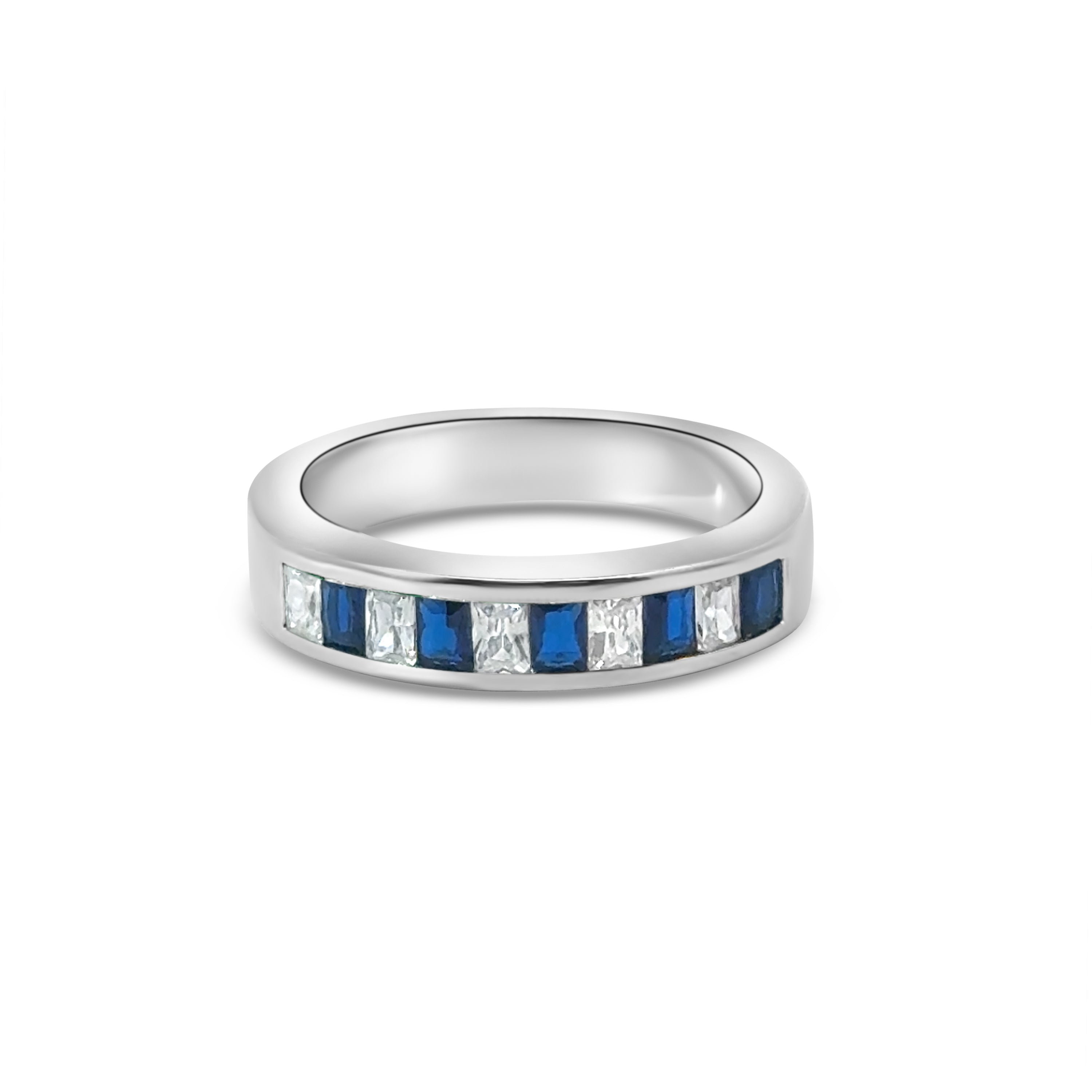 Blue Baguette CZ Band