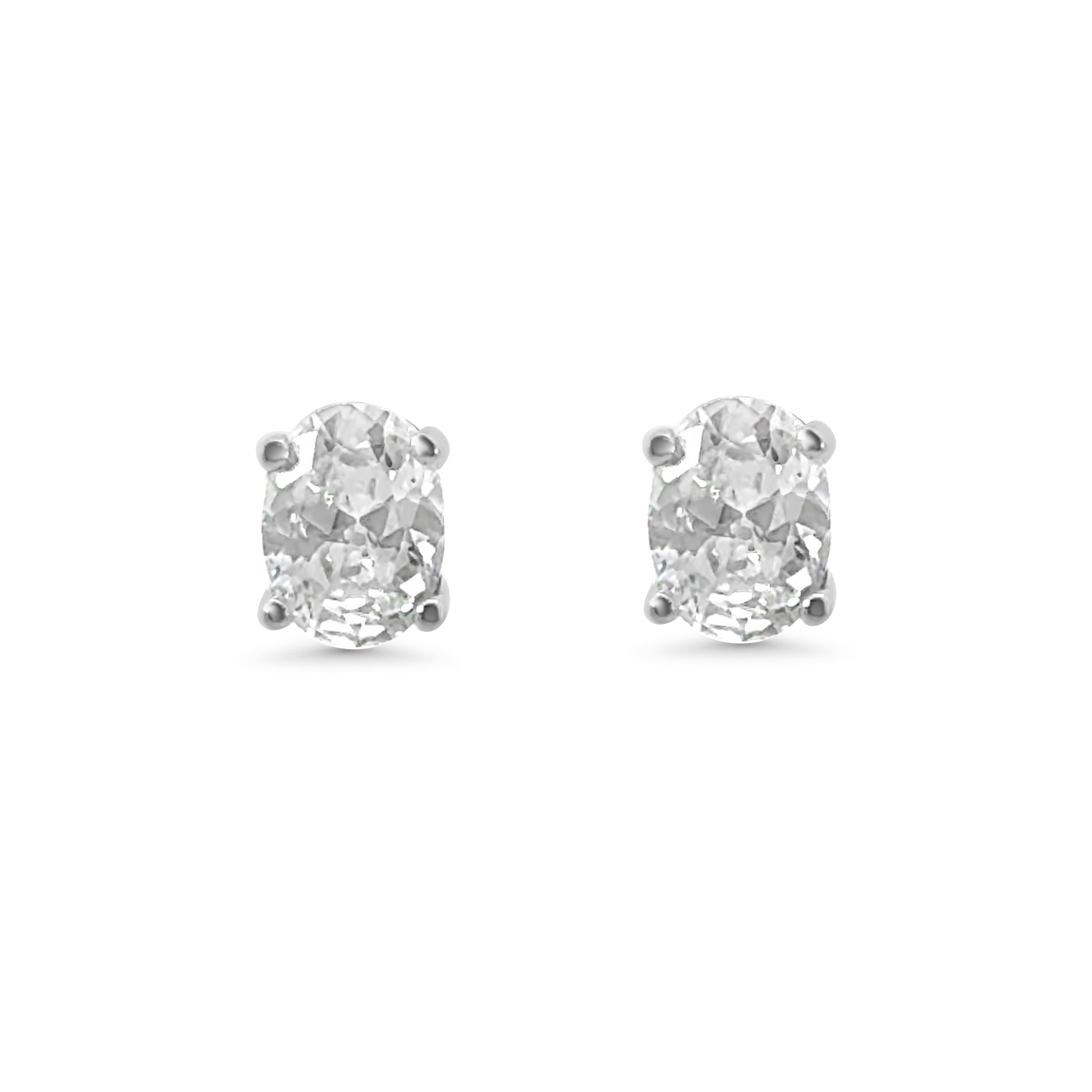 Oval CZ Earrings