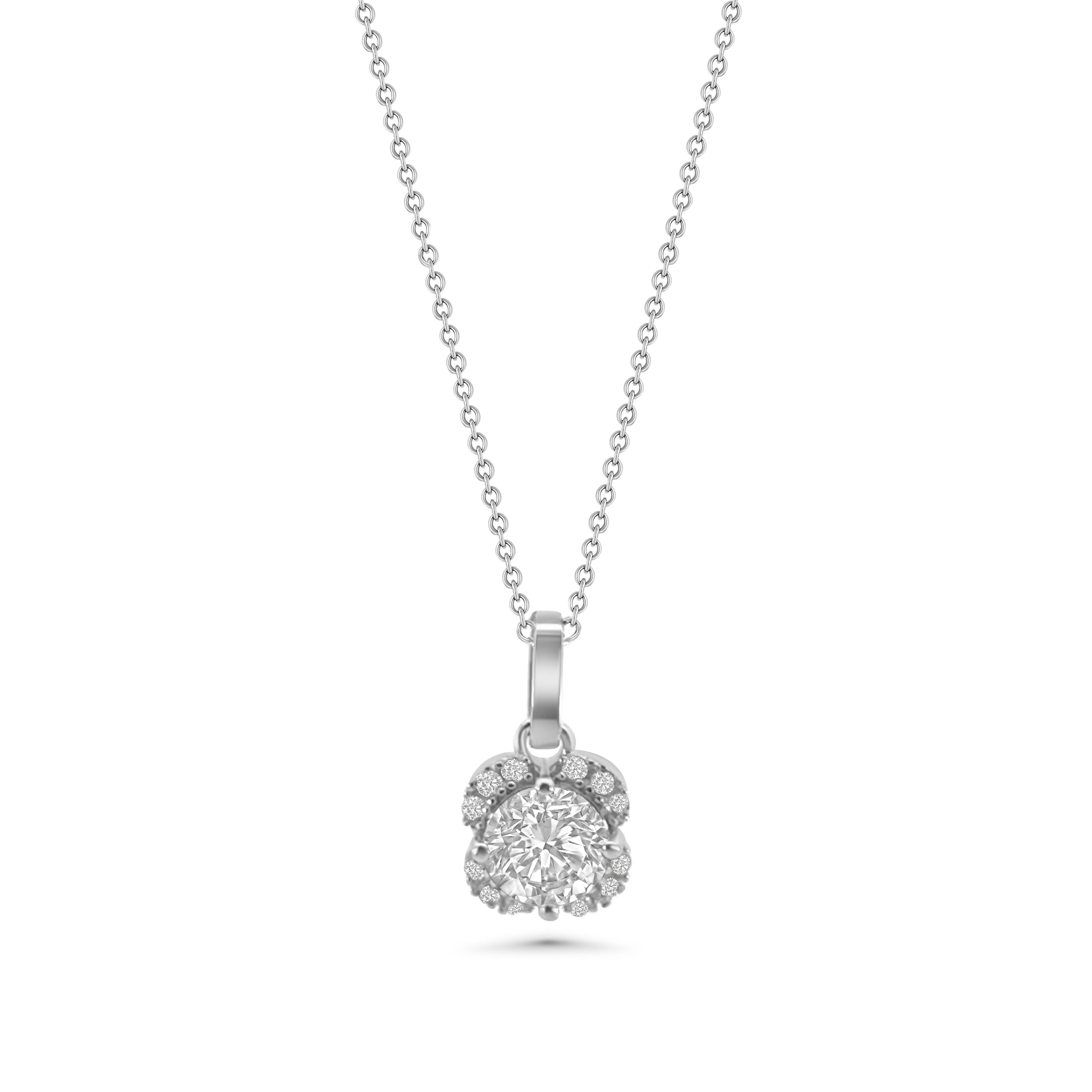 Clover Cluster CZ Pendant