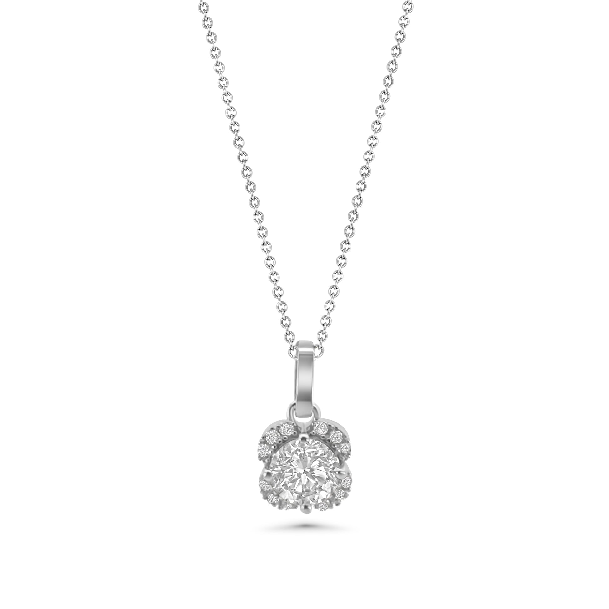 Clover Cluster CZ Pendant