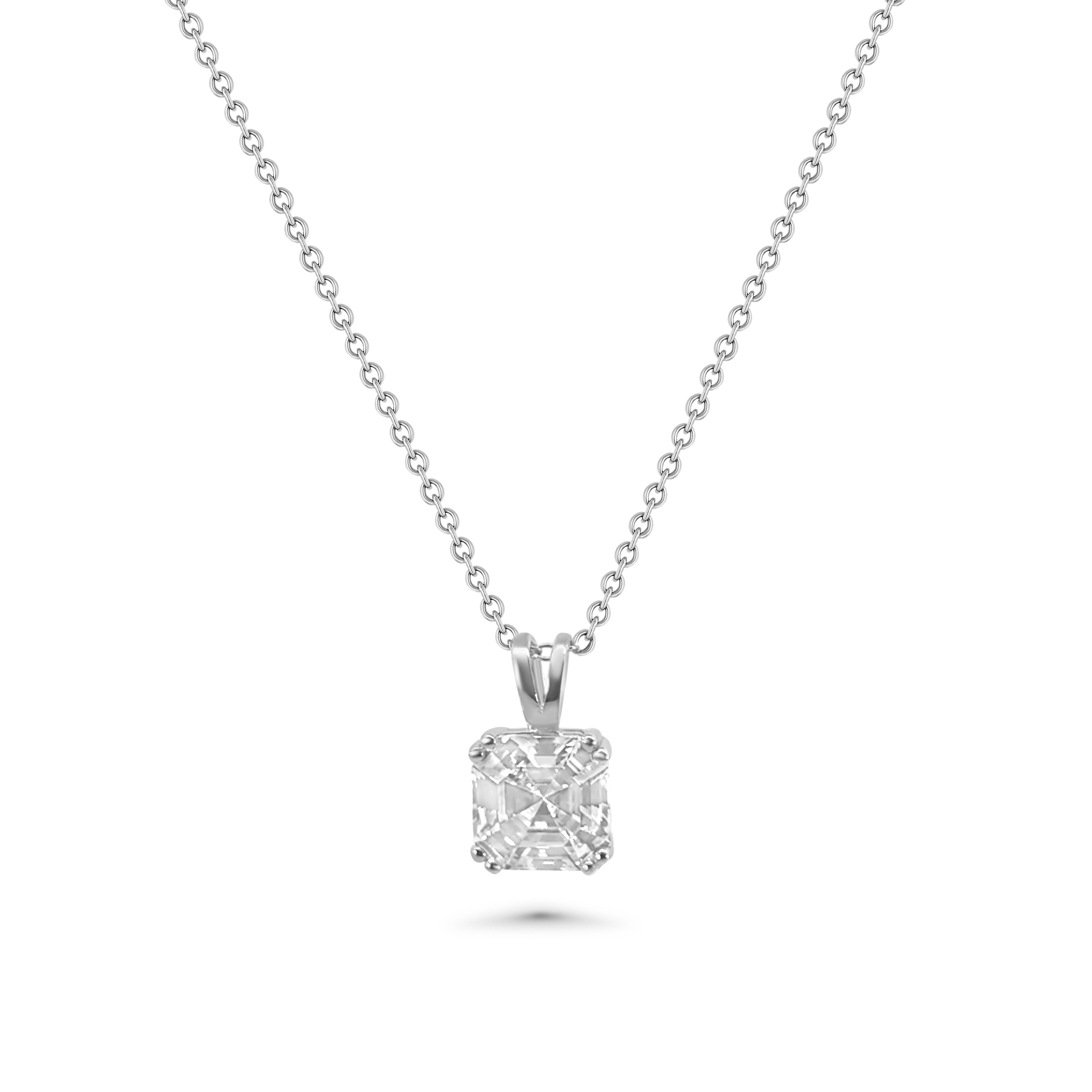 Asher Cut Solitaire CZ Pendant