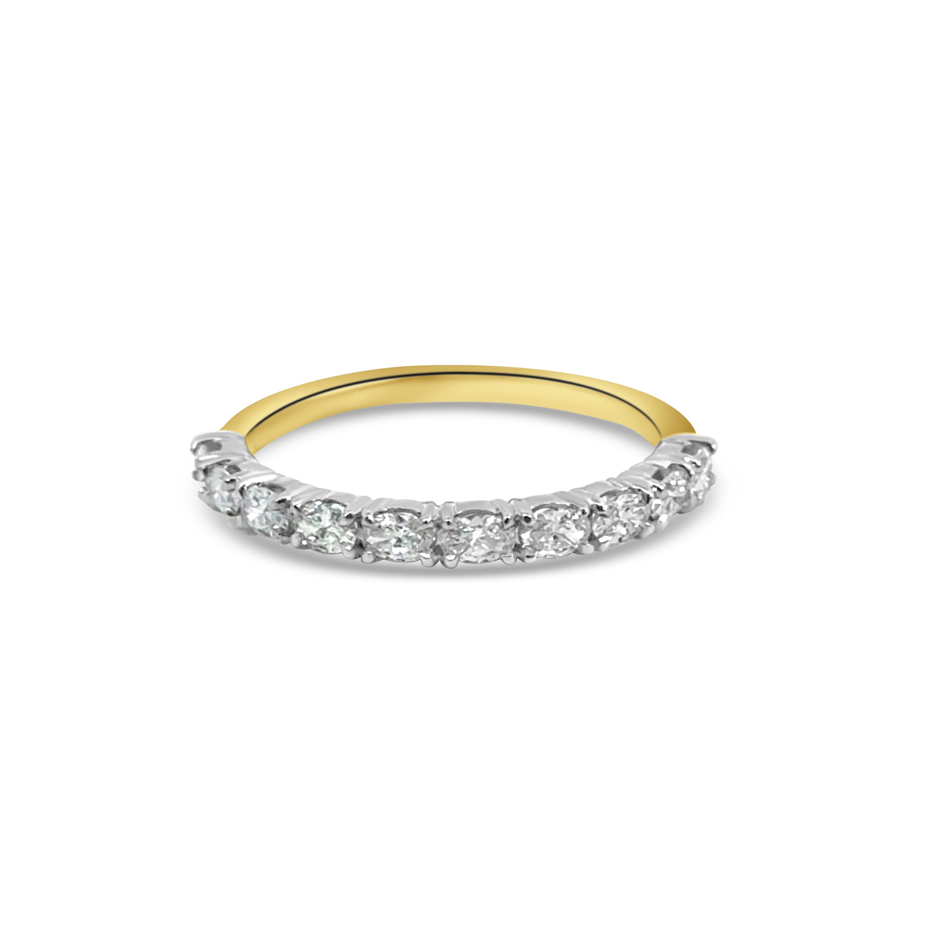 9kt Oval Cut Band