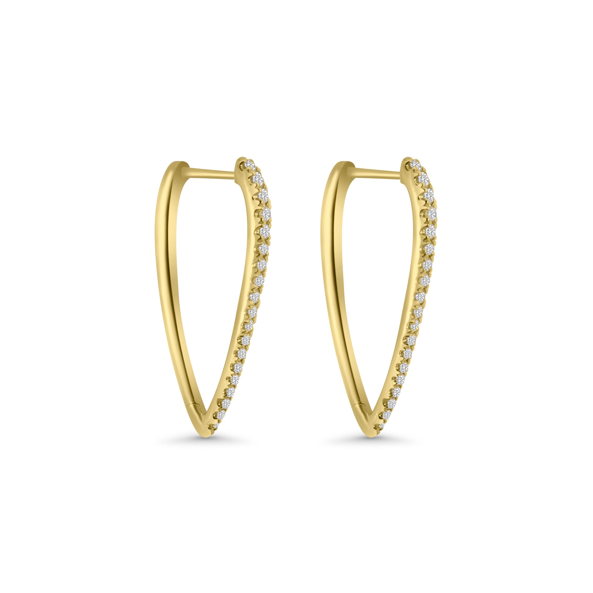 9kt Drop Lab Grown Earrings