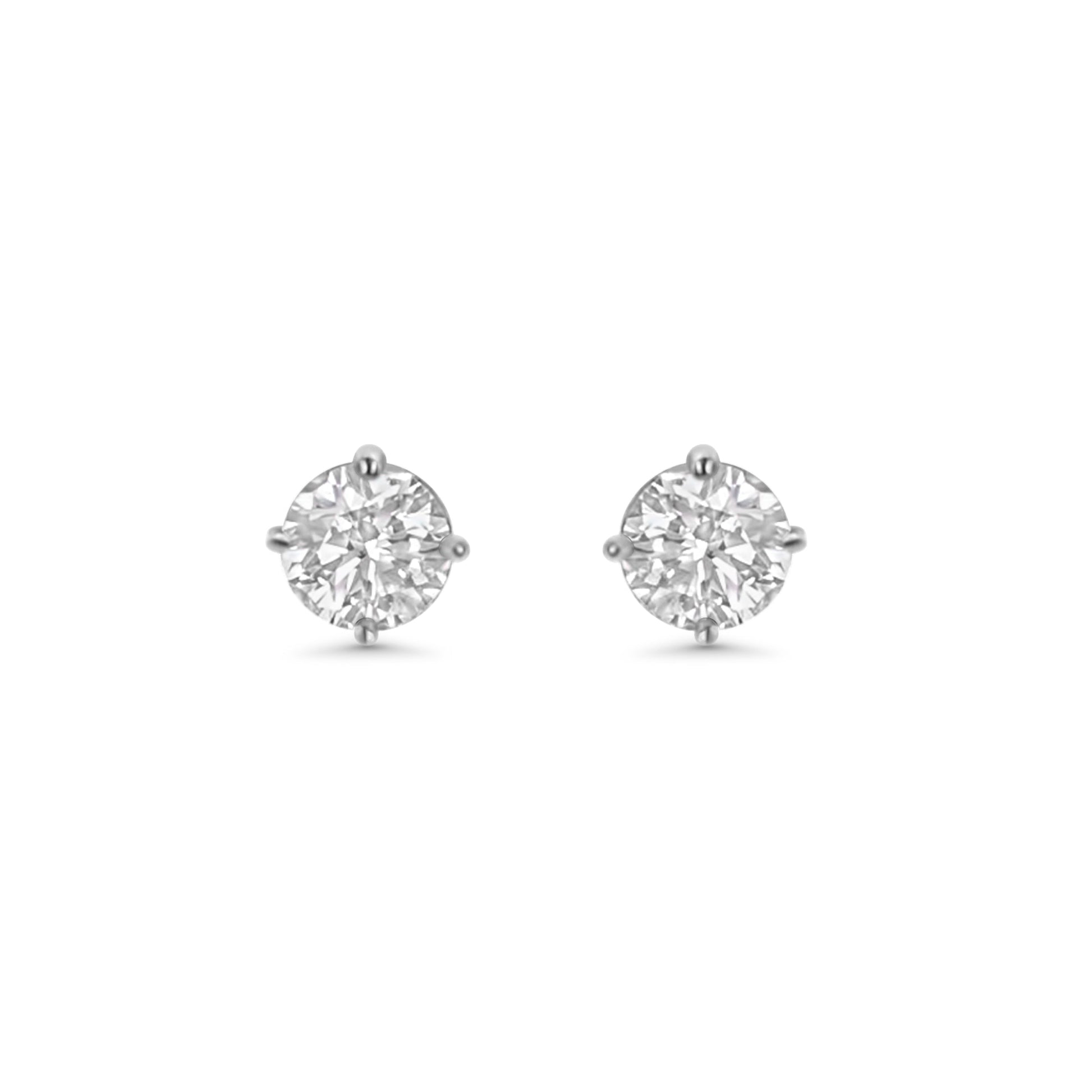 18kt Lab Grown Diamond Stud Earrings