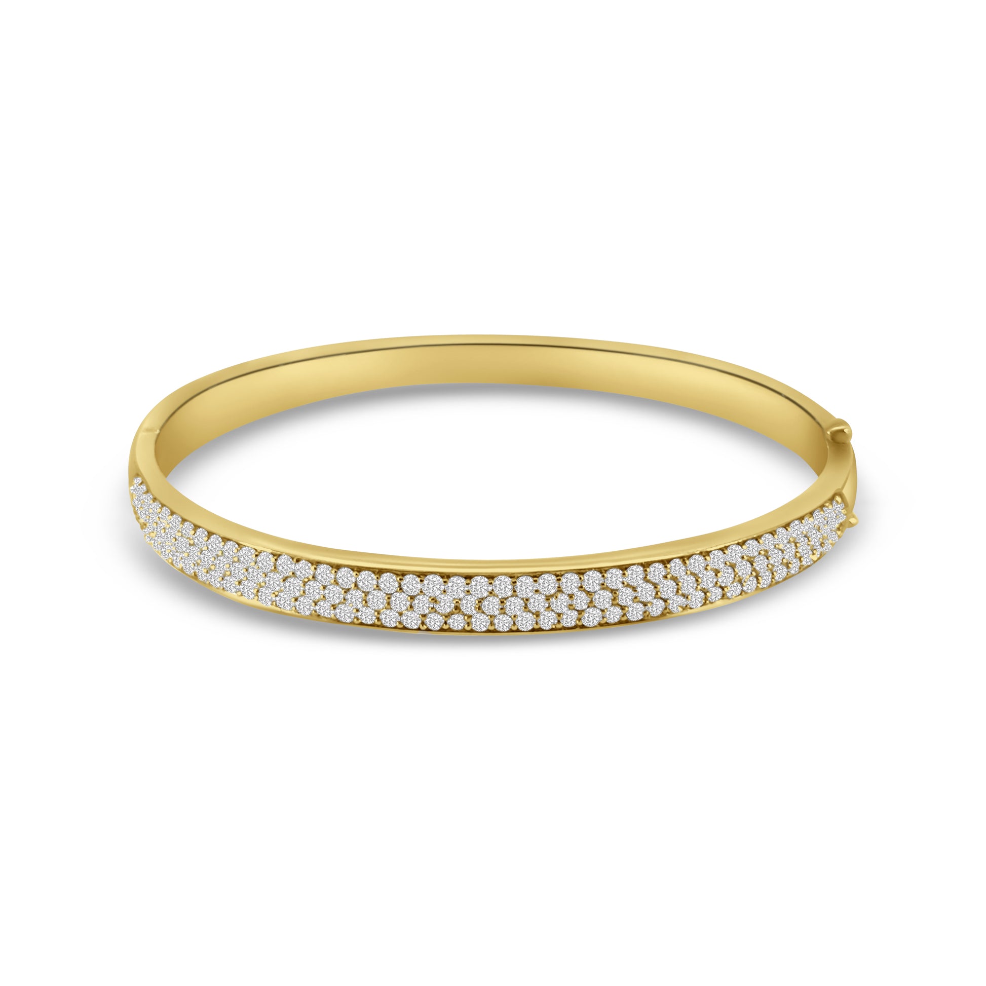 9kt Diamond Pave Set Bangle