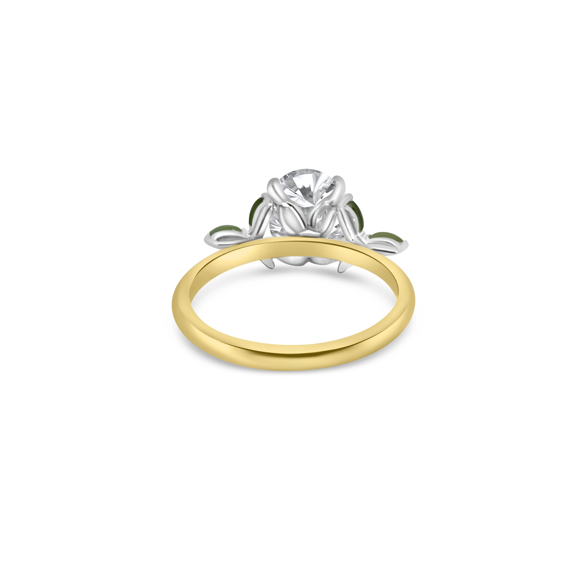 9kt Lab Grown Diamond and Tourmaline Dress Ring