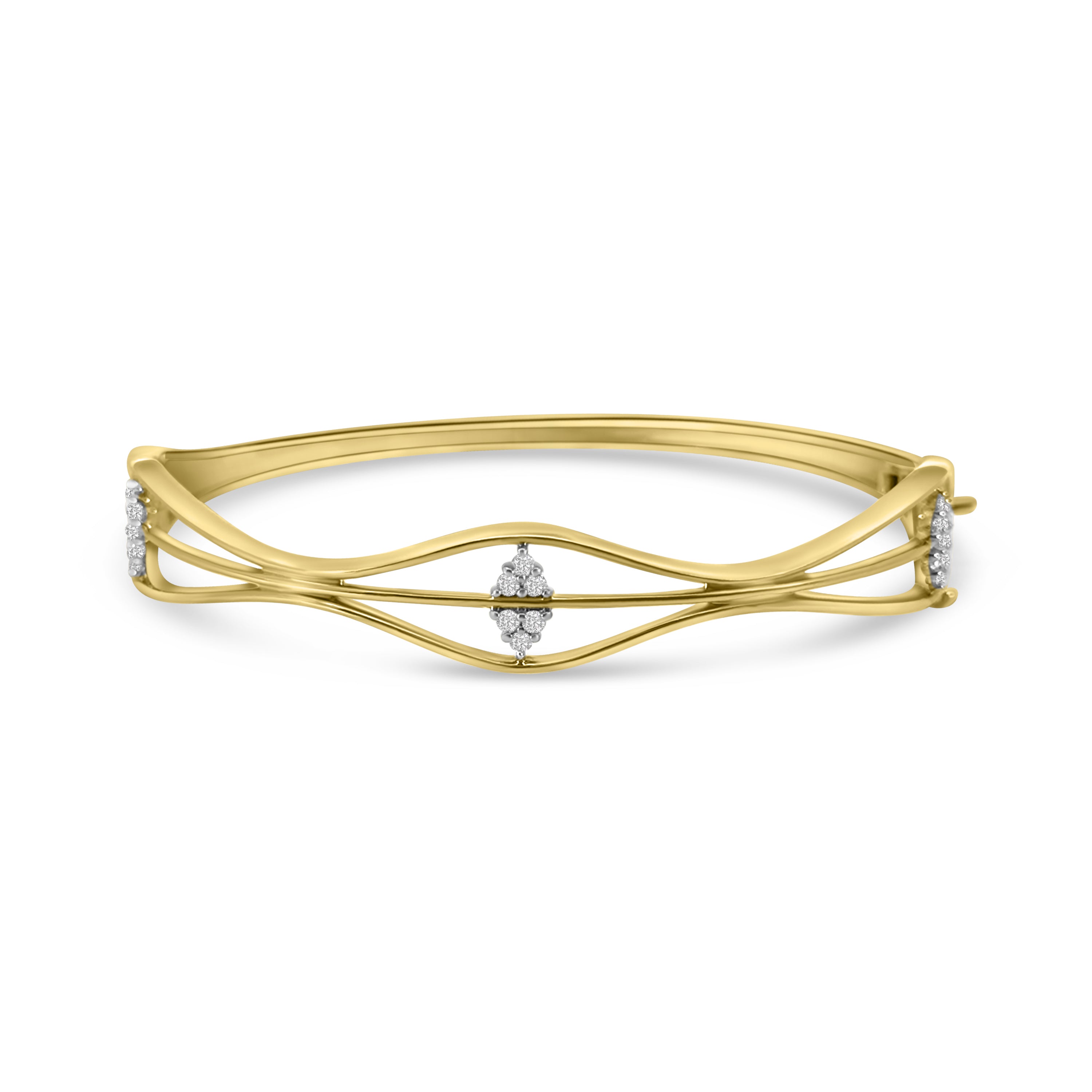 9kt Diamond Bangle