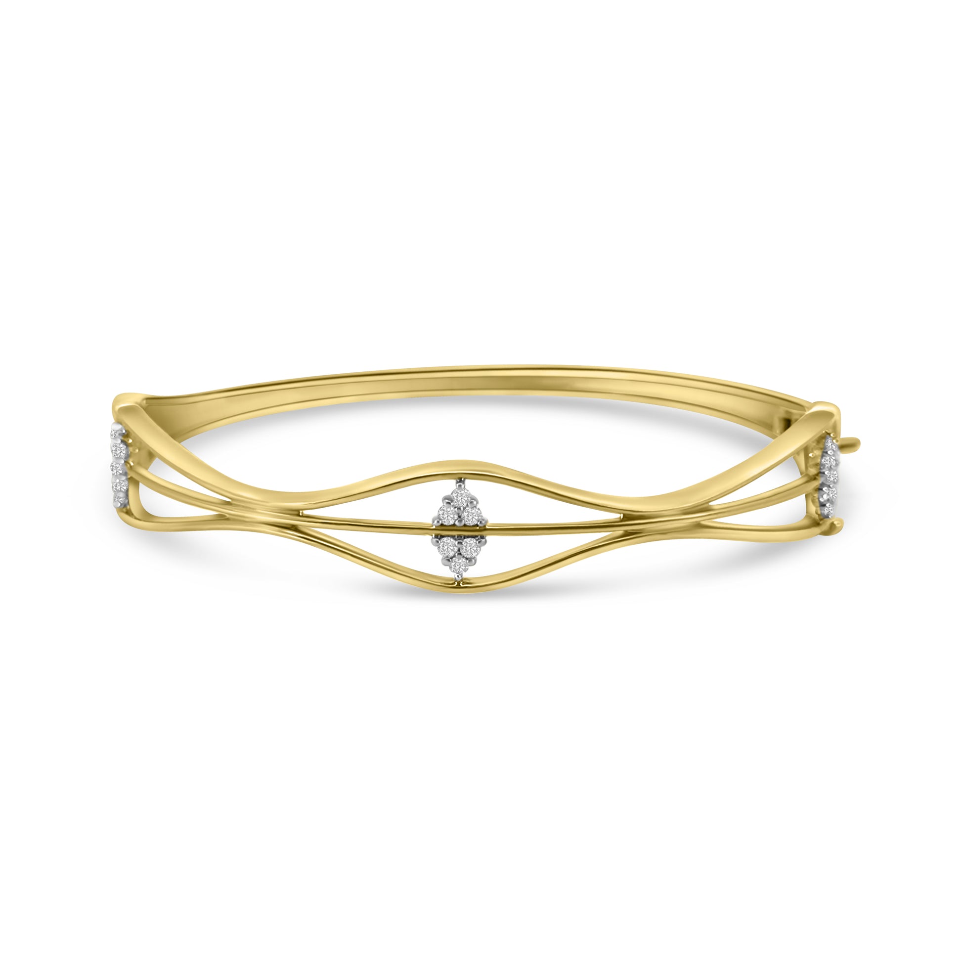 9kt Diamond Bangle