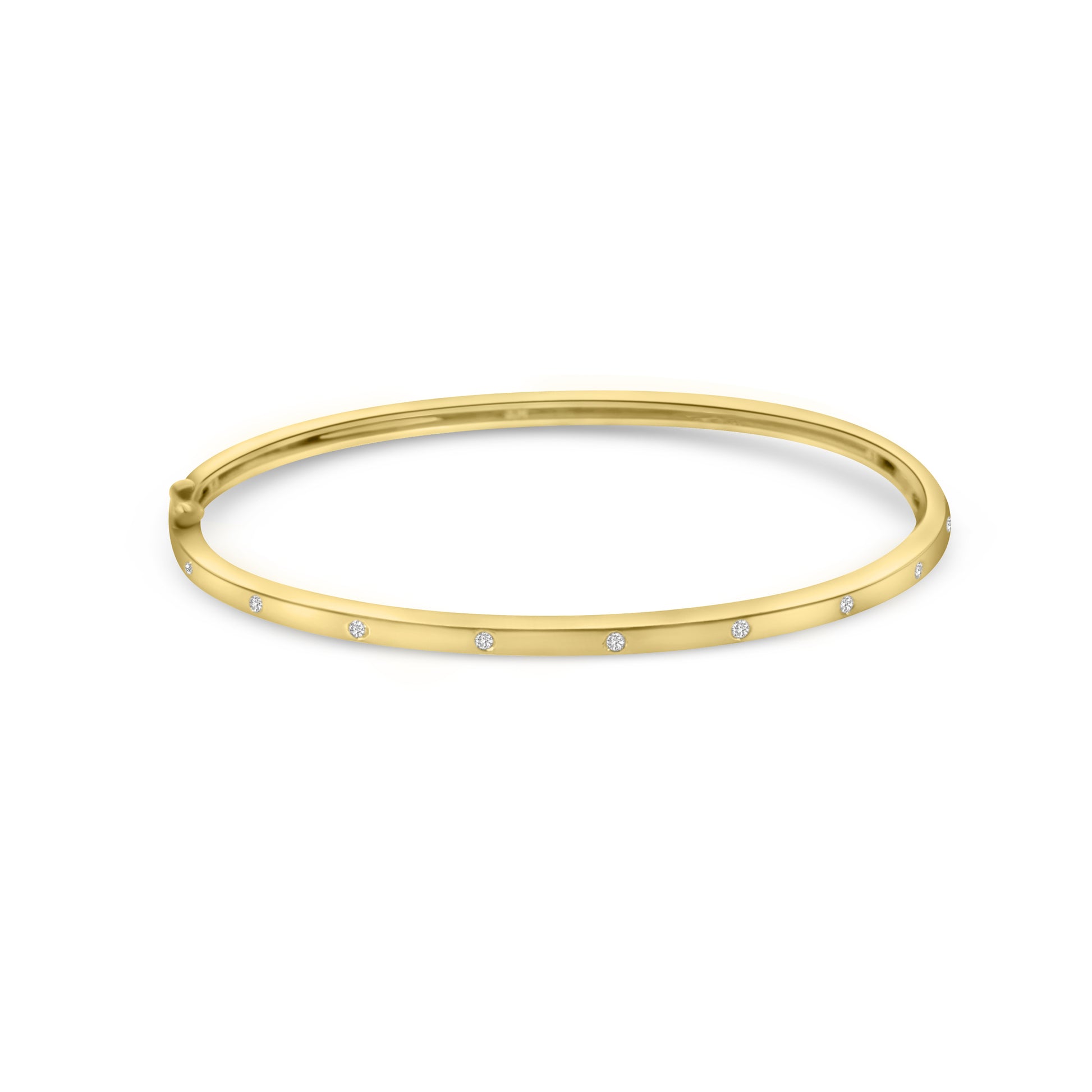 9kt Diamond Dot Bangle