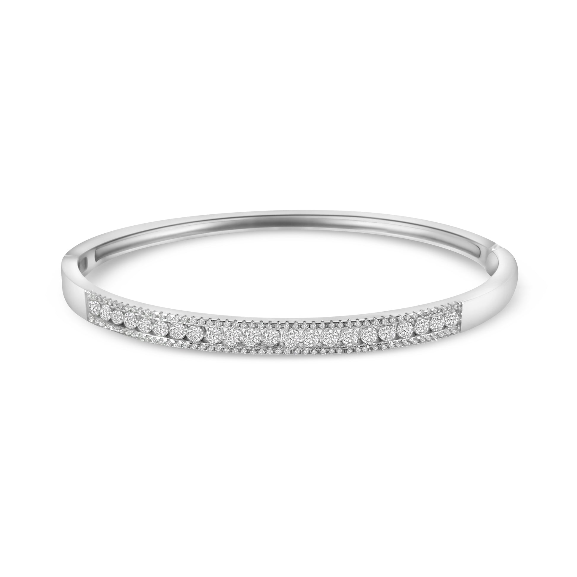 CZ Hinged Bangle